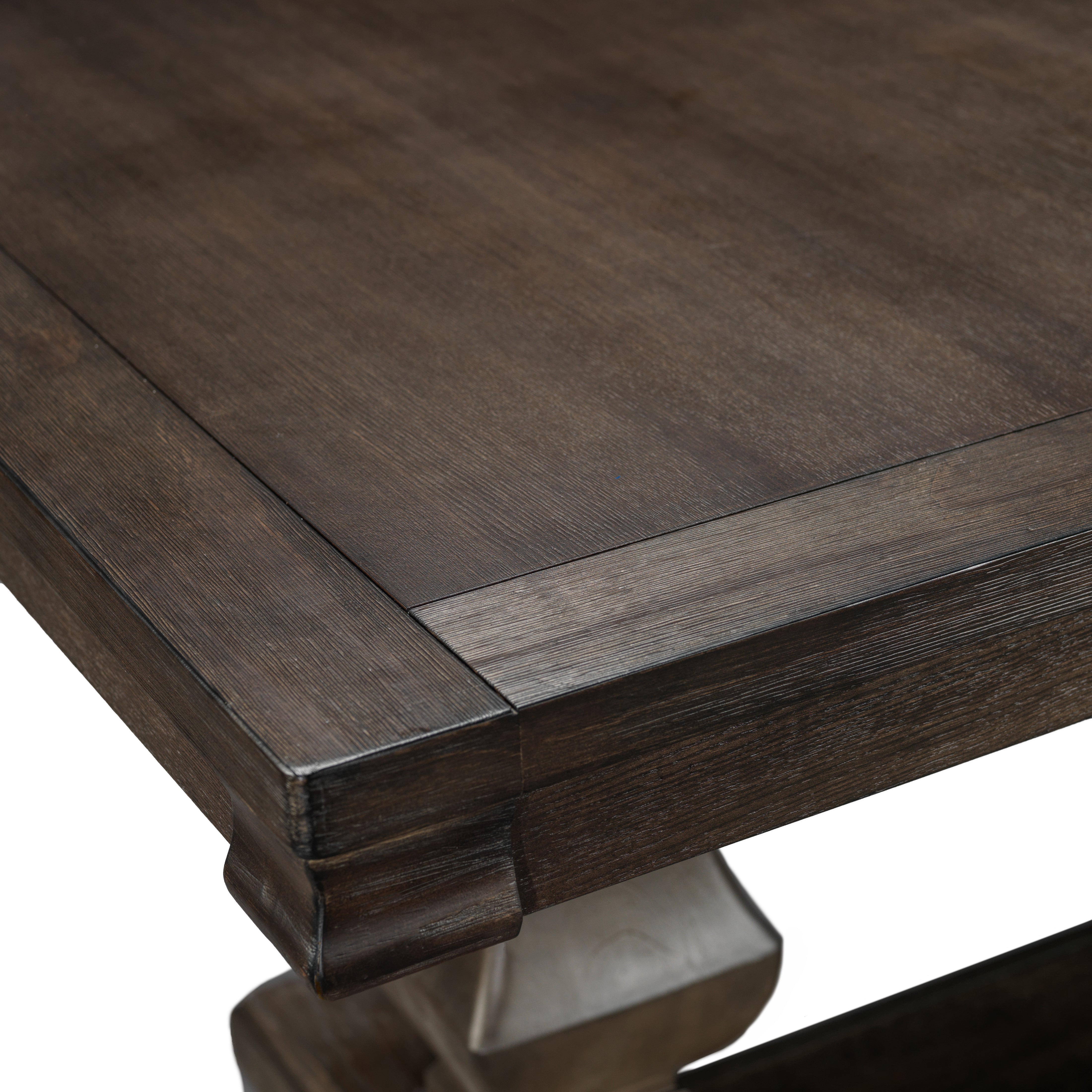 Cambridge Extendable Dining Table - Dark Brown Solid Wood - Expandable Kitchen Table for 6 to 8 People - Perfect for Family Dinners & Entertaining Guests