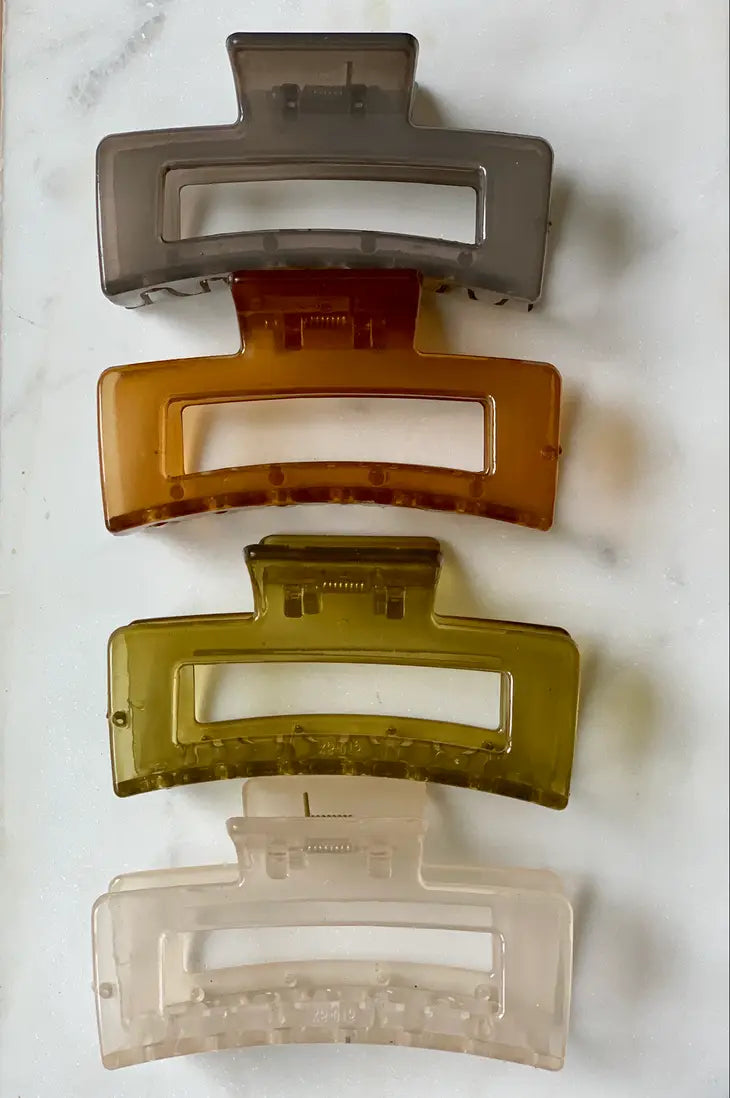 Translucent Hair Claws & Clips for Women - Invisible Hair Clips for Ponytails, Buns & Updos - Clear Hair Accessories for Everyday Wear & Special Occasions