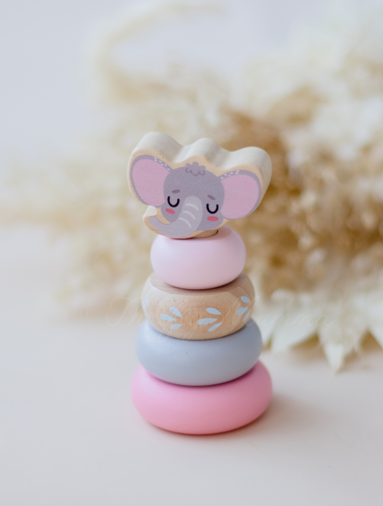 Wooden Jungle Animal Ring Stacker Toy - Montessori Educational Stacking Game for Toddlers 1-3 Years - Perfect for Early Learning & Fine Motor Skills Development - Playroom, Daycare, or Home Use