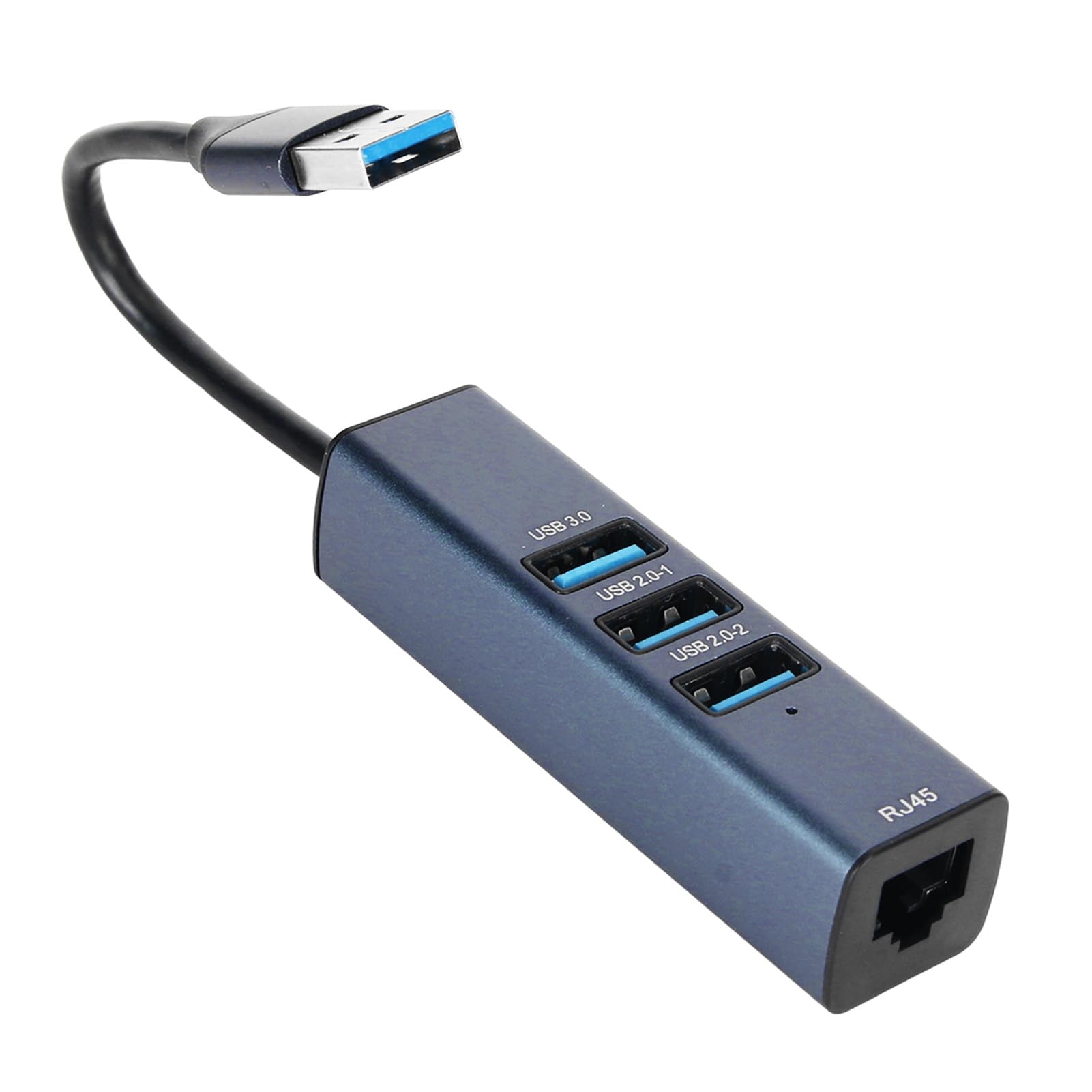 4-Port USB to Ethernet Adapter - Aluminum Alloy USB Ethernet Hub for Laptop, Tablet, PC | High-Speed Data Transfer & Stable Connection for Home Office, Gaming & Remote Work