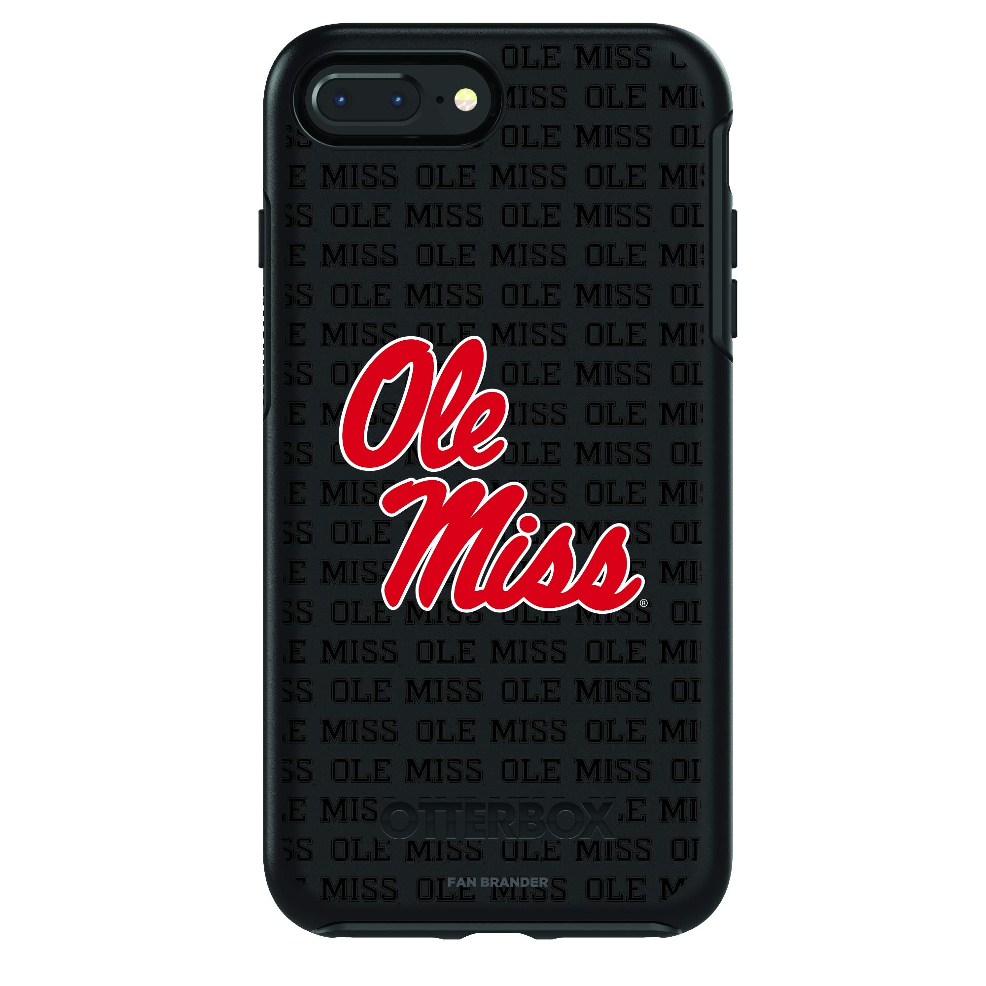 NCAA OtterBox Symmetry iPhone Case - Repeating Wordmark Design for Apple Fans