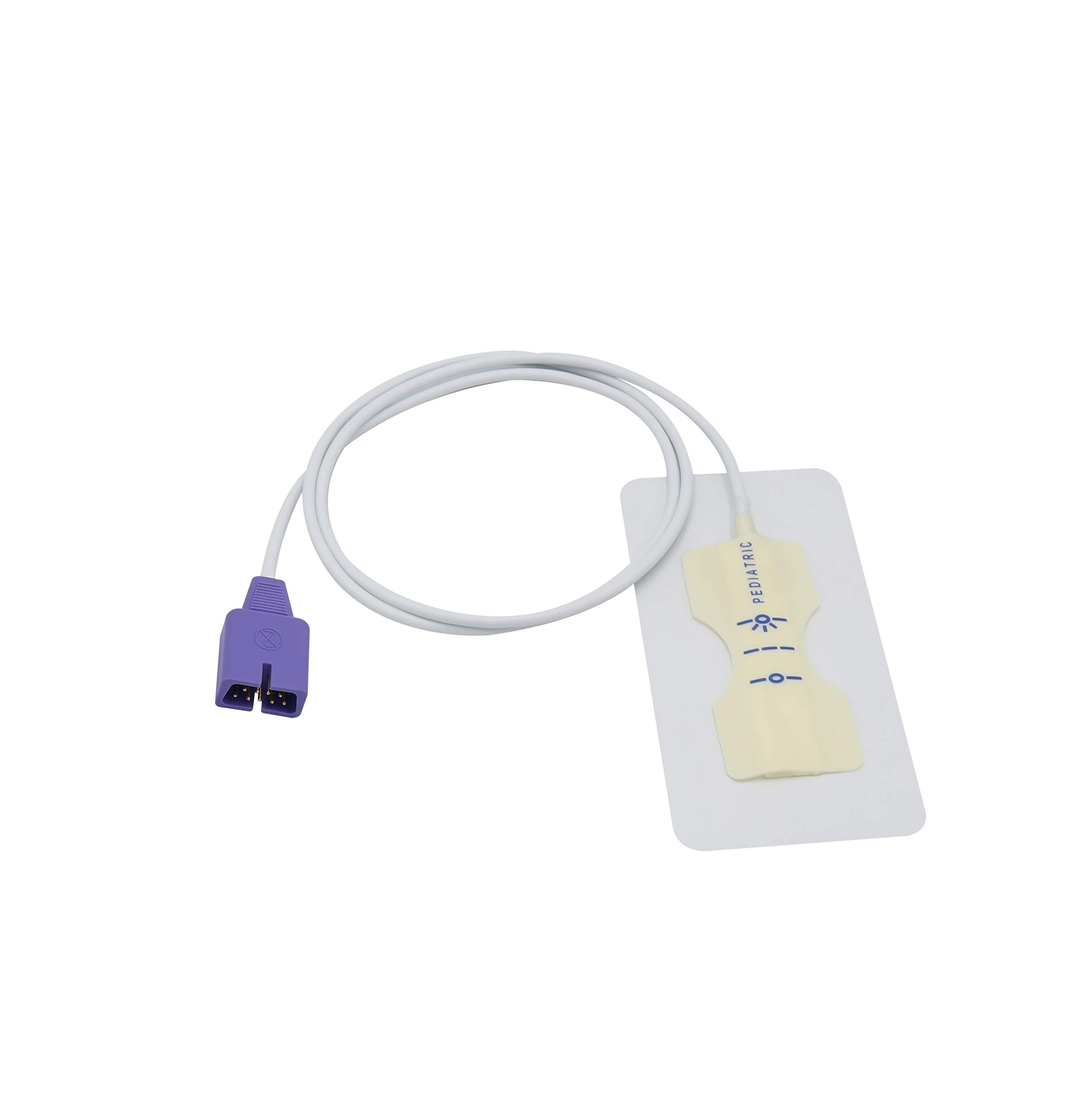 Nellcor MAX-P Disposable SpO2 Sensor - Pediatric Adhesive Foam Pulse Oximeter Probe with 9-Pin Connector (12-Pack) - Ideal for Hospitals, Clinics & Home Healthcare Monitoring