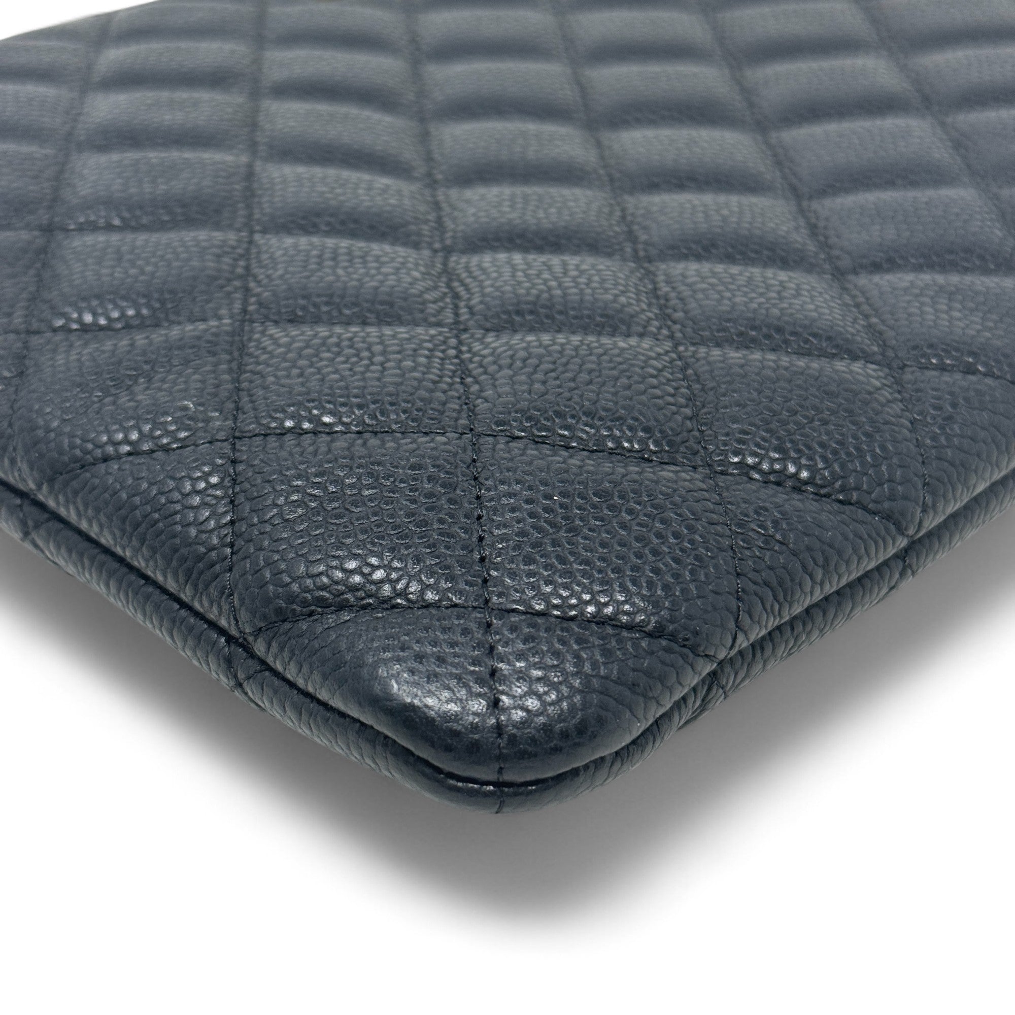 Chanel Black Small O Case Pouch - Luxury Leather Cosmetic Bag for Women | Perfect for Makeup, Travel & Everyday Essentials