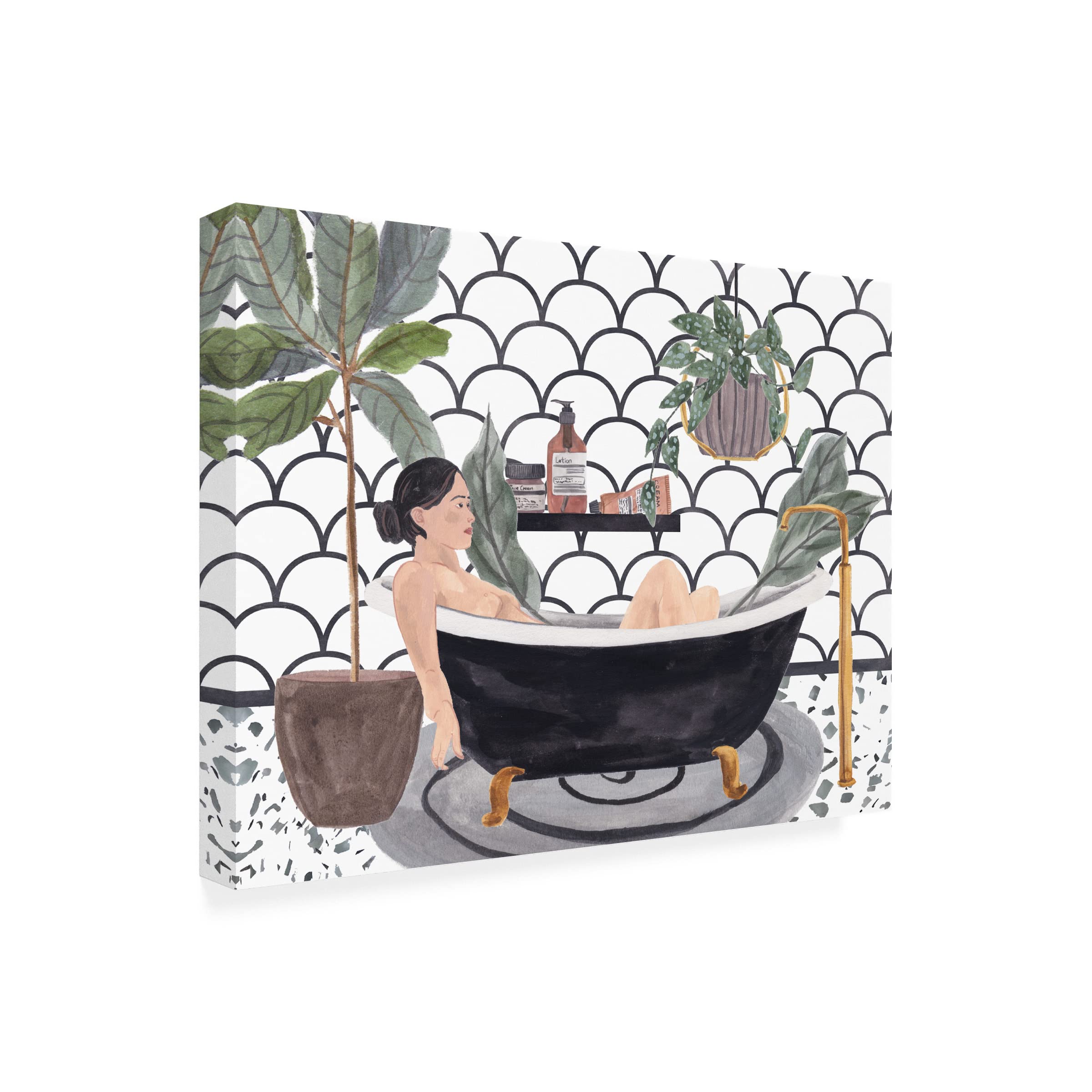Trademark Fine Art 'Meeting Myself II' Canvas Wall Art Print by Melissa Wang - Modern Home Decor for Living Room, Bedroom & Office