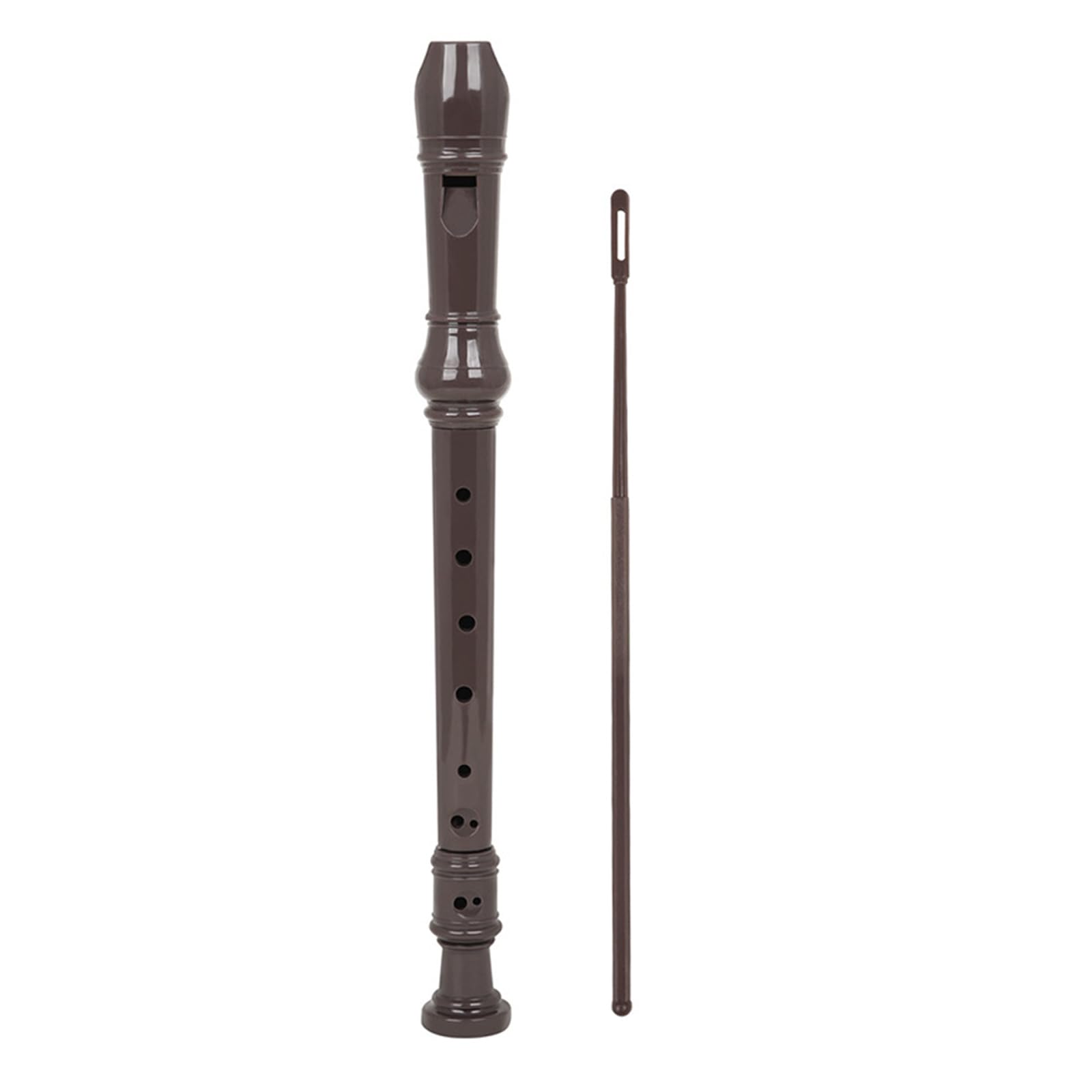 8 Hole Detachable Soprano Recorder Wooden Wind Flute - Perfect for Music Lessons, Beginners & Classroom Performances