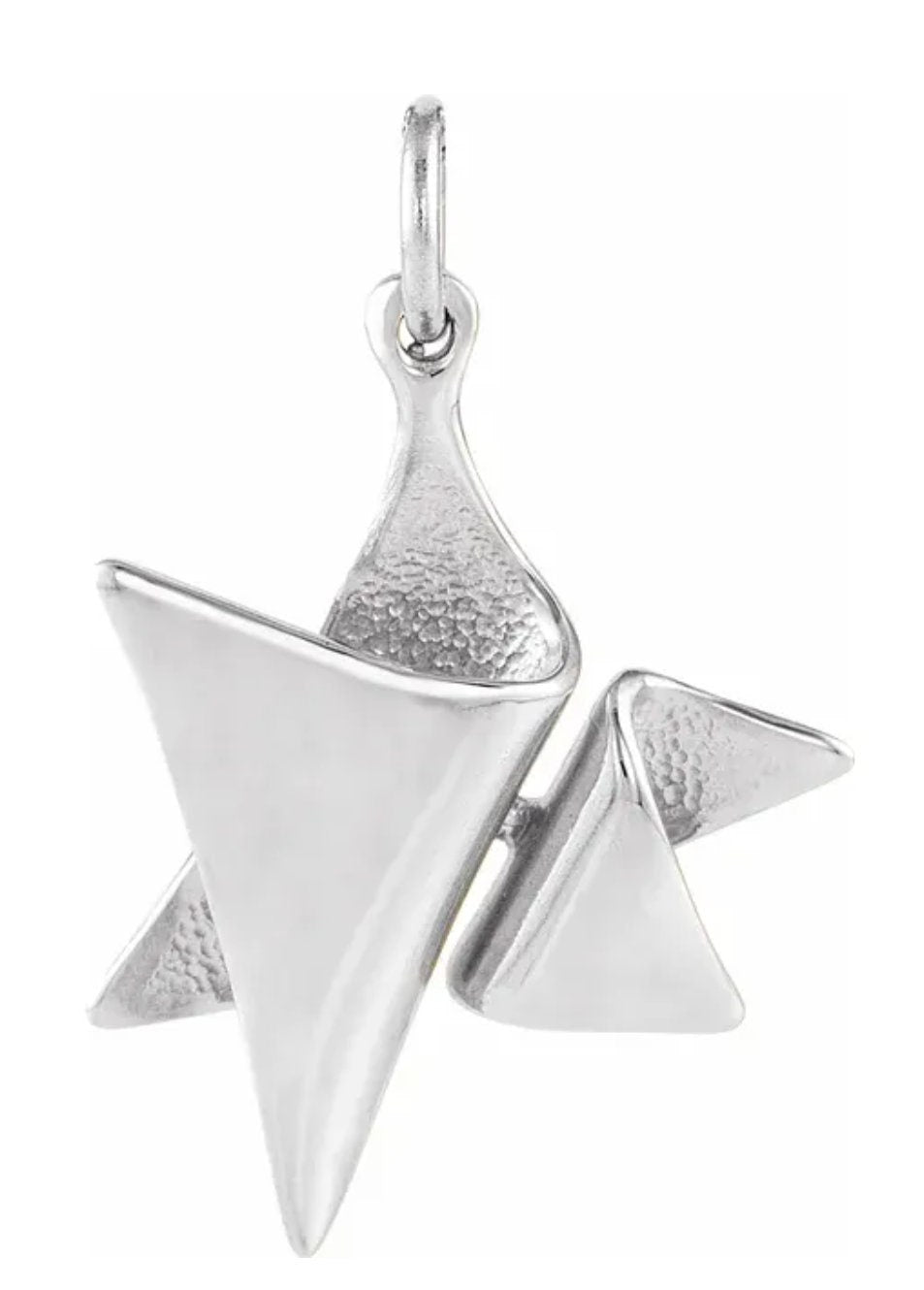 14K Solid Gold & Sterling Silver Star of David Pendant 19x17mm - Elegant Jewish Jewelry for Men & Women - Perfect for Hanukkah Gifts, Bar Mitzvahs & Everyday Wear