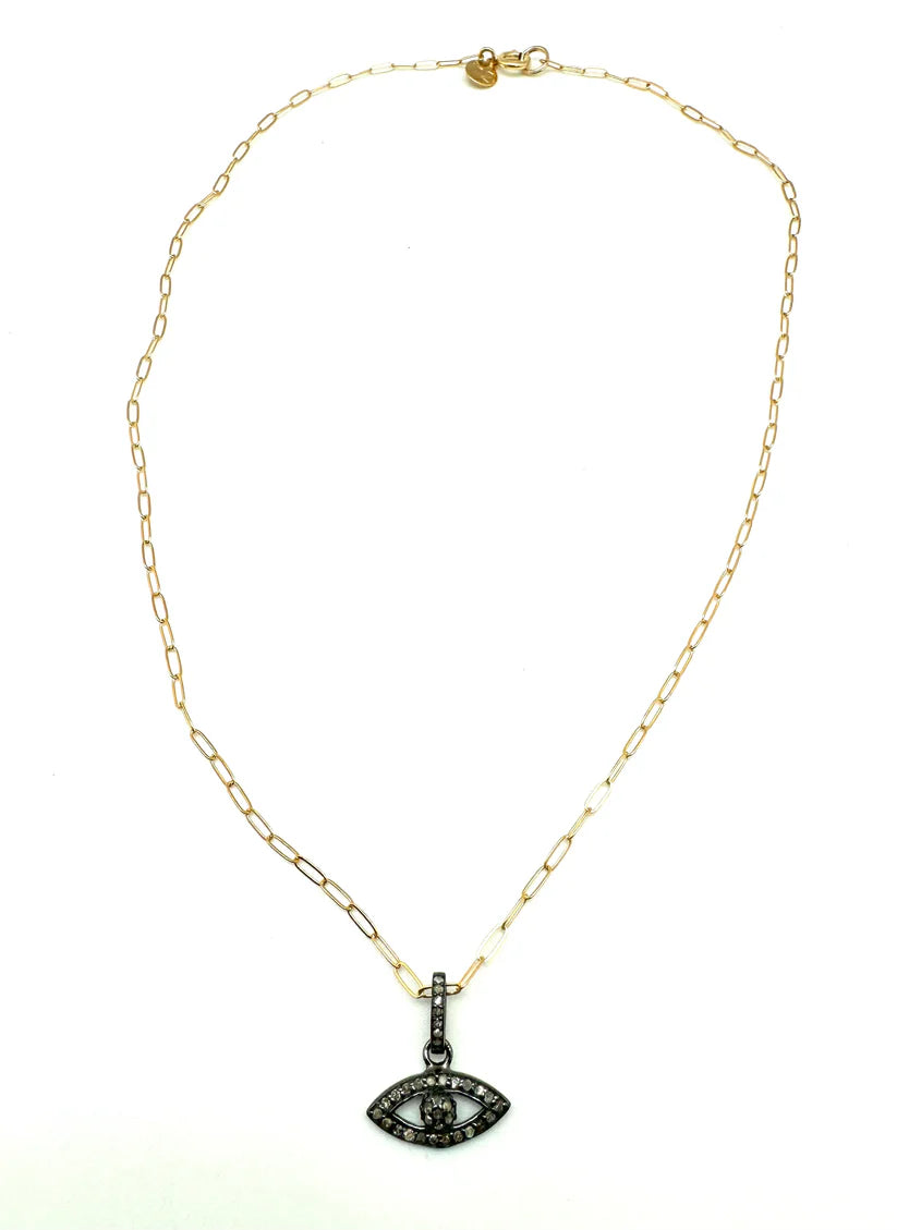 Evil Eye Necklace for Women - 925 Sterling Silver Diamond Pendant for Protection & Good Luck - Perfect for Gifts, Daily Wear & Spiritual Jewelry