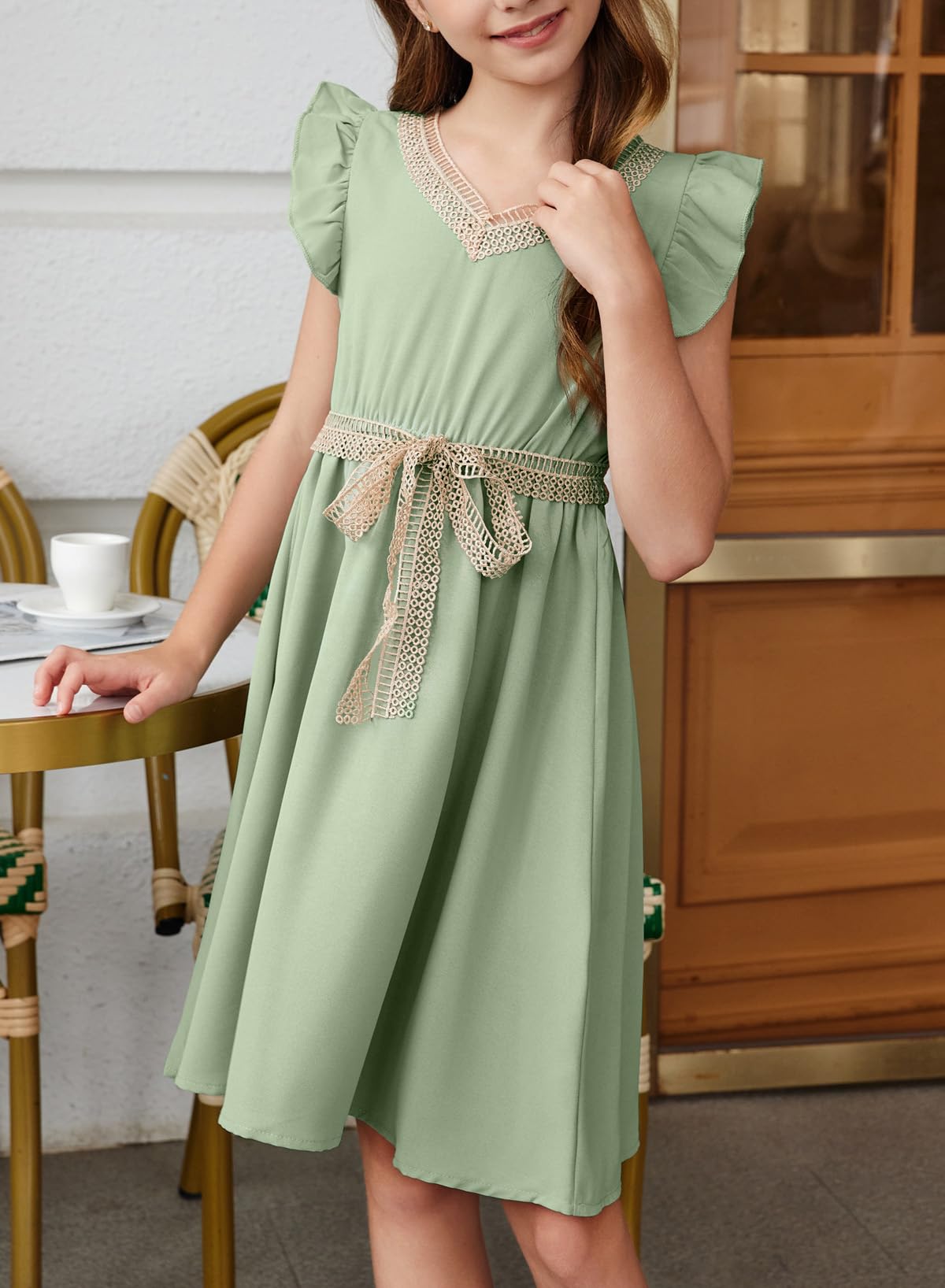 Blibean Elegant Tween Girls Semi-Formal Dresses for Kids (Size 6-15 Years) - Perfect for Birthday Parties, School Dances & Special Occasions