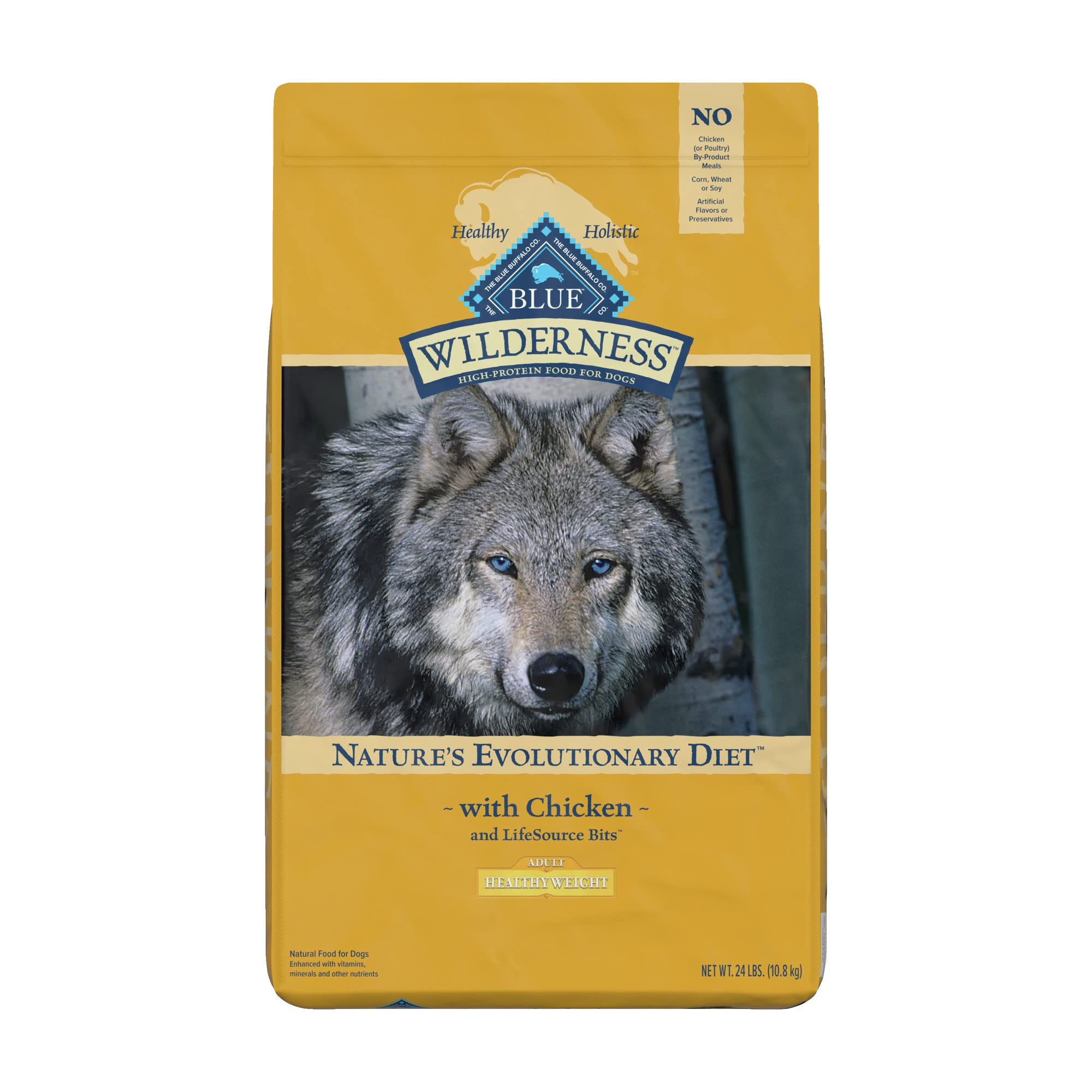Blue Buffalo Wilderness High Protein Natural Adult Healthy Weight Dry & Wet Dog Food - Premium Nutrition for Active Dogs & Weight Management