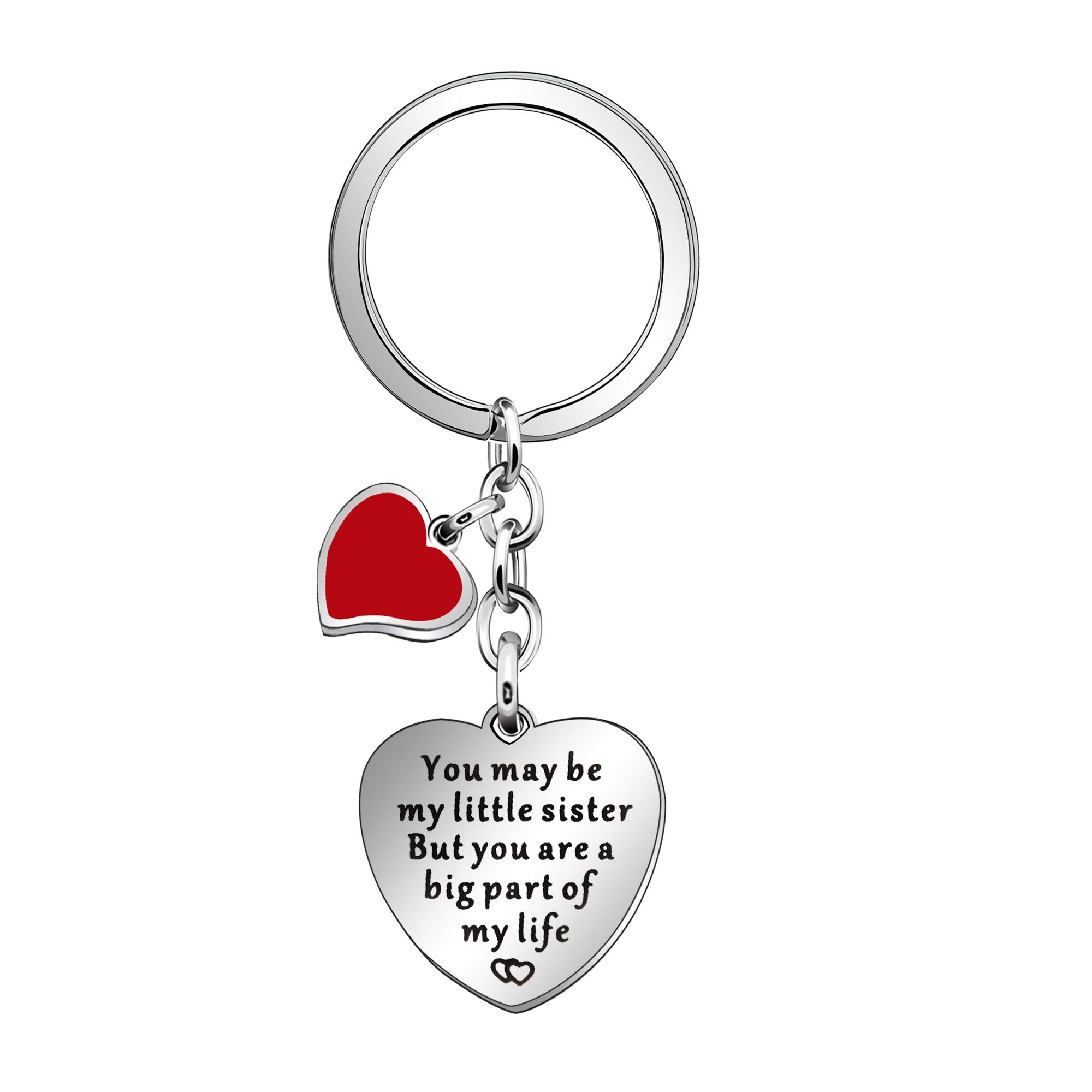 Best Friends Keychain Set - Big Sister Little Sister Matching Keyrings for Women & Girls - Perfect Birthday, Wedding Gift - Ideal for Daily Use, Travel, and Keepsake Memories