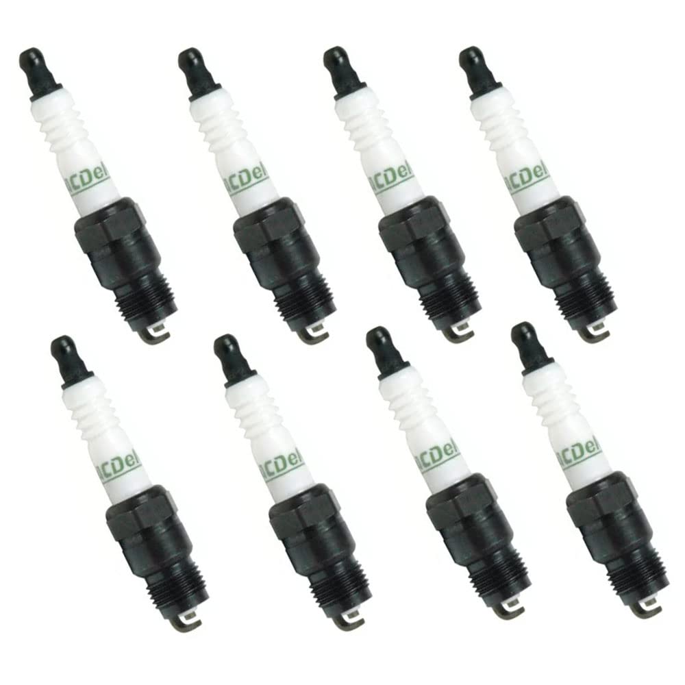 ACDelco R44LTS6 19300384 Professional Spark Plugs - 8 Pack | High Performance Ignition Plugs for GM Vehicles | Perfect for Chevy, GMC, Buick & Cadillac Engine Maintenance & Tune-Ups