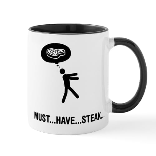 White/Black Inside - Steak Lover Mug