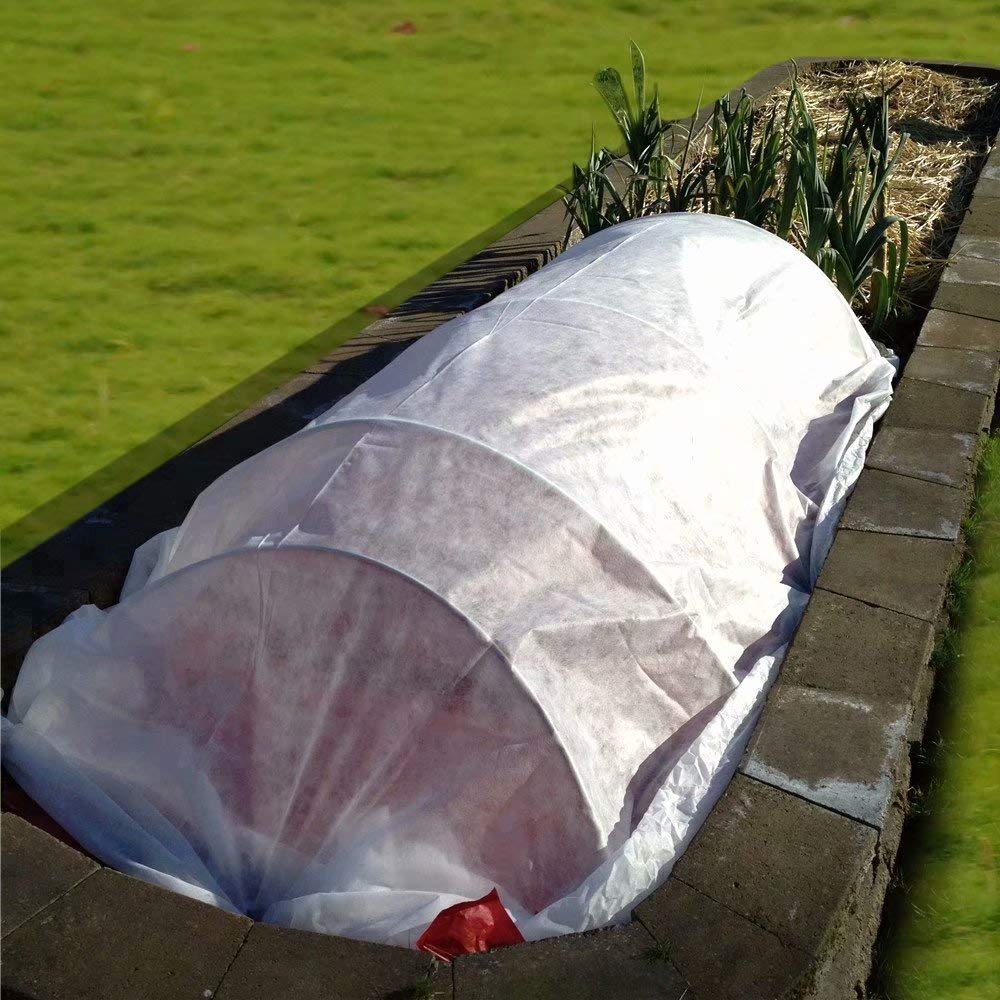 AGFabric 14'x100' 0.9oz Floating Row Cover - Plant Frost Protection Blanket for Vegetables, Freeze & Sun Protection Garden Fabric (White) | Ideal for Winter Protection, Seedling Growth & Greenhouse Use