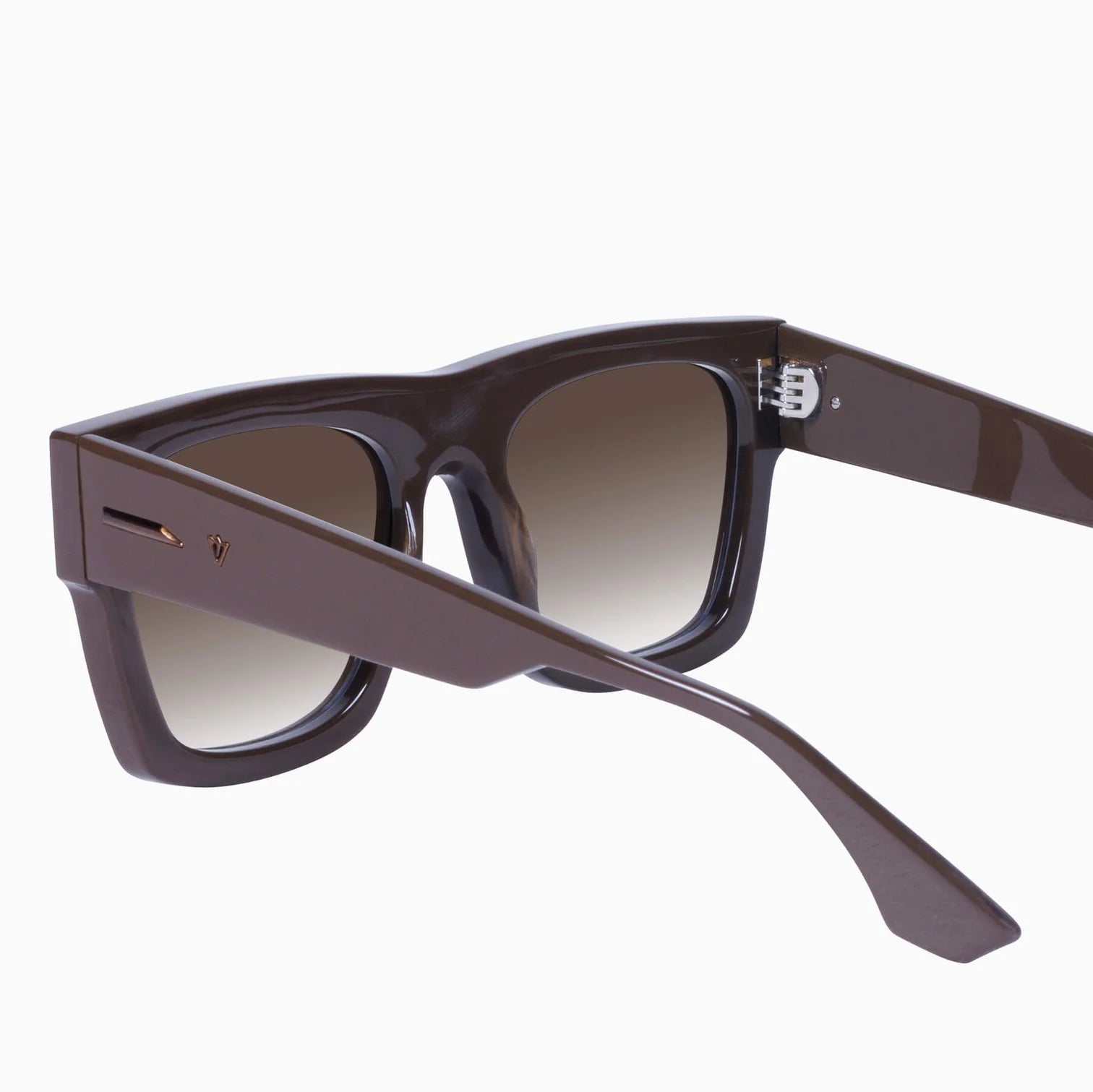 Premium Alta Espresso Sunglasses with Brushed Bronze Metal Frame & Brown Gradient Lenses - Stylish UV Protection for Driving, Outdoor Activities and Fashion