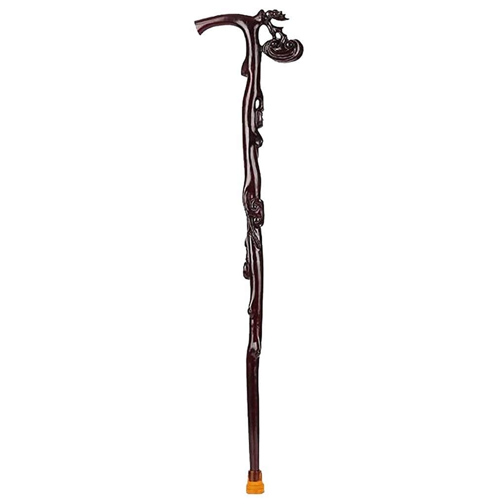 Premium Solid Wood Walking Cane for Seniors - Non-Slip Handle, Durable & Comfortable Elderly Walking Stick - Ideal for Hiking, Travel & Daily Mobility Support