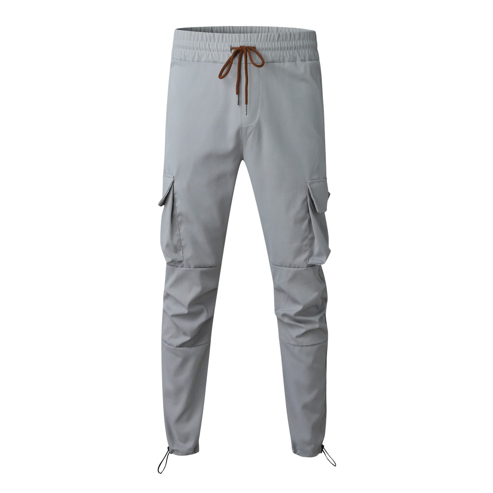 **Men's Soft Elastic Cargo Jogger Pants - Stylish Loose Fit Casual Running & Work Pants - Perfect for Outdoor Activities, Gym, and Everyday Wear**