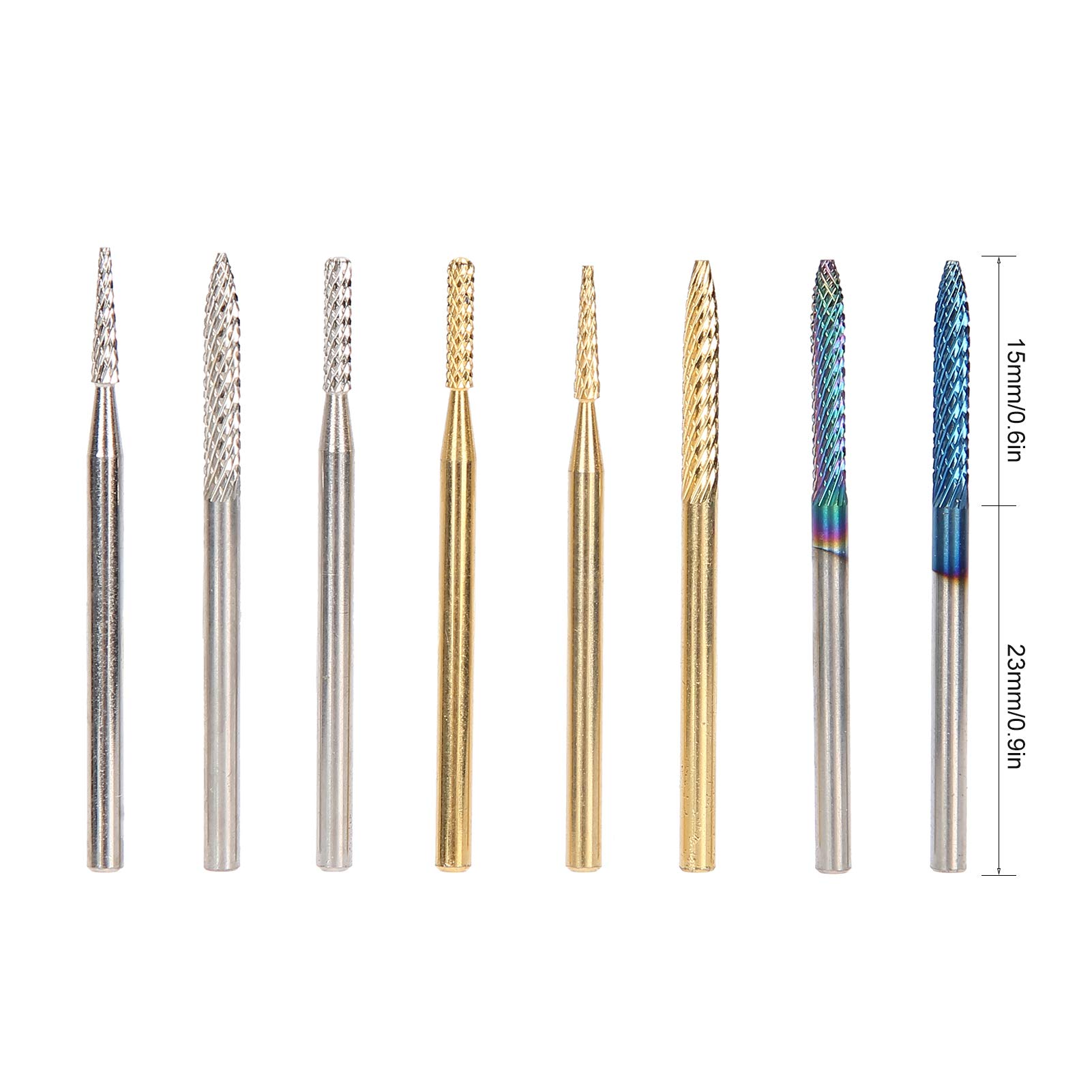 8 Pcs Nail Grinding & Polishing Heads for Home Manicure & Pedicure - Perfect for At-Home Nail Care, Salon Professionals & DIY Nail Art
