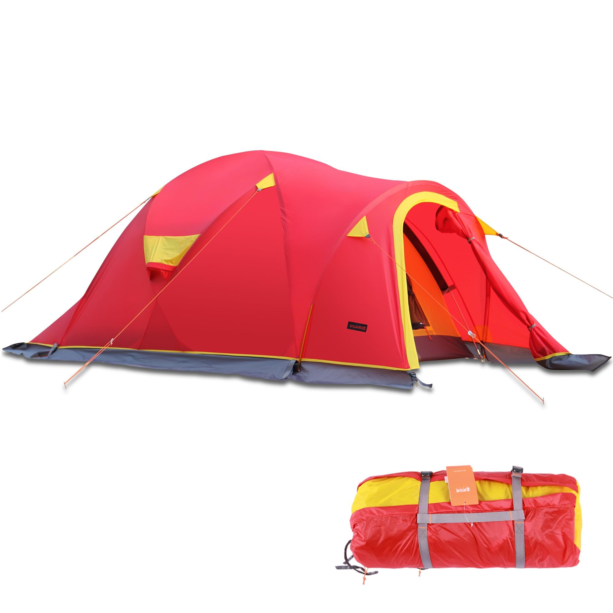 Hiamalay 4 Season All-Weather Tent - Waterproof Windproof Lightweight Camping Tent for Winter, Cold Weather & Outdoor Adventures - Easy Setup for Family Camping, Hiking & Mountaineering - Perfect for Snowy Expeditions & Backpacking Trips