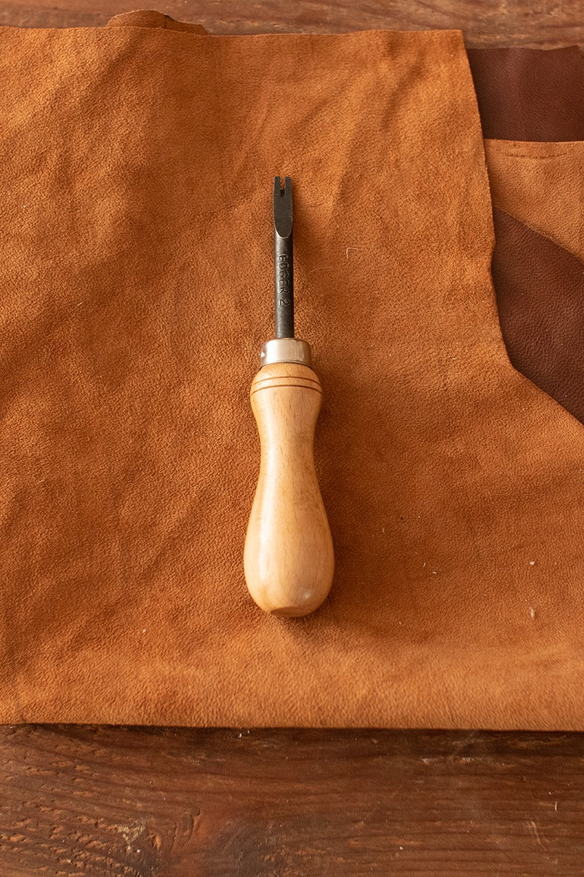 1.5mm Edge Beveler Tool - Size 2 Leather Crafting & Woodworking Beveling Tool for Smooth Edges | Perfect for Leatherworking, Bookbinding & DIY Projects