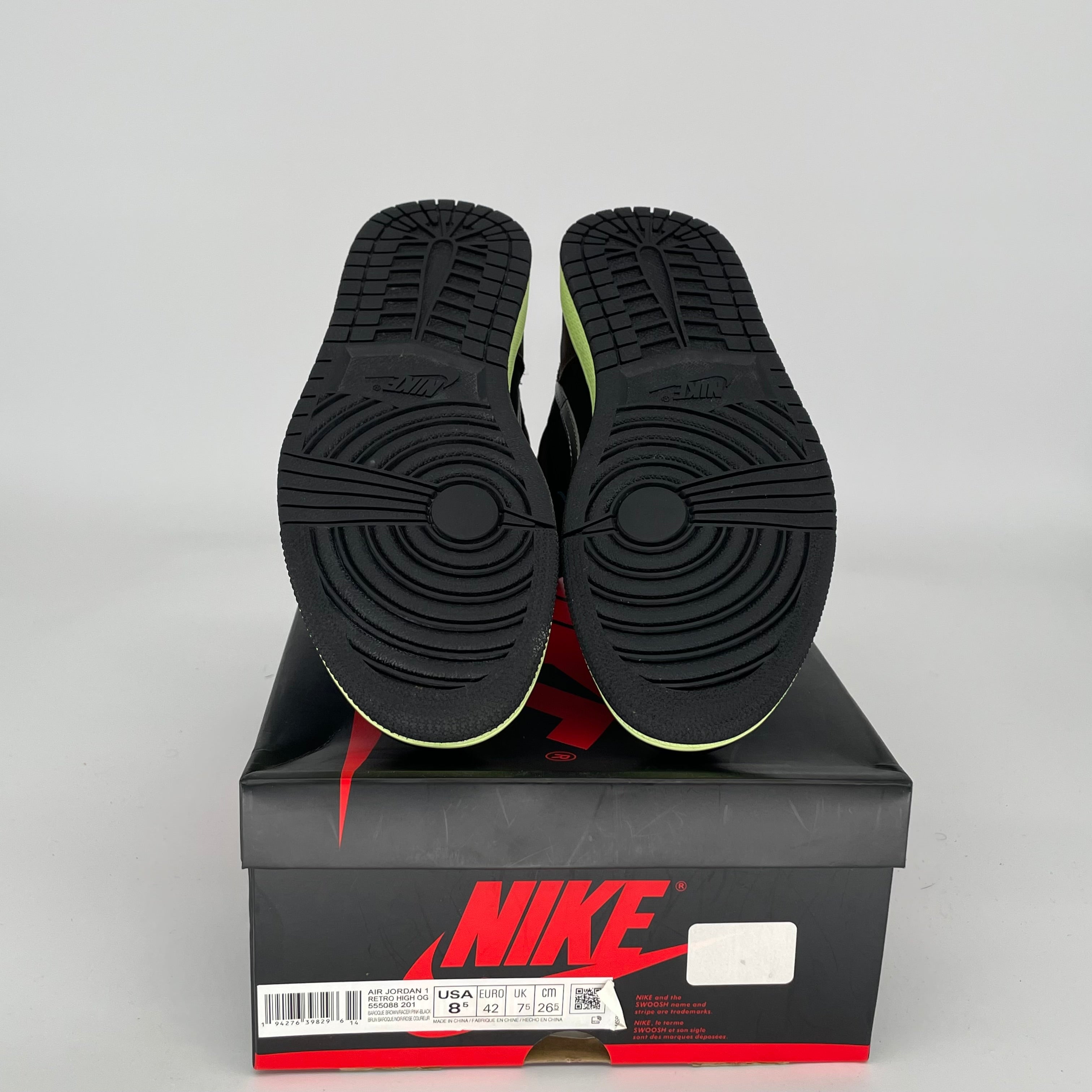 AIR JORDAN 1 BIO HACK Sneakers Men's Size 8.5 (555088-201) - Retro Basketball Shoes for Streetwear & Casual Outfits