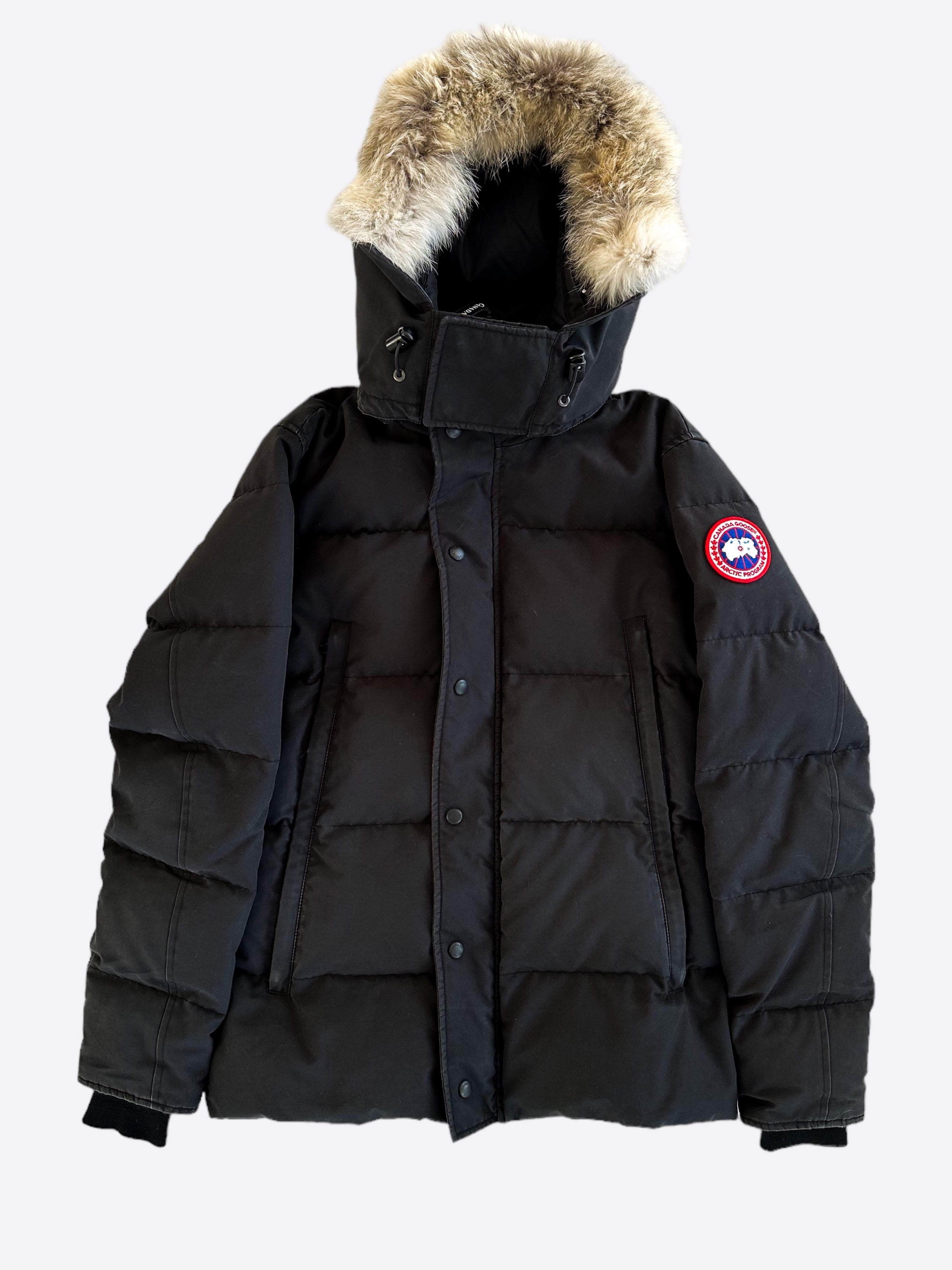 Canada Goose Black Wyndham Men's Parka - Premium Winter Jacket for Extreme Cold Weather, Waterproof & Windproof, Ideal for Snowboarding, Skiing & Outdoor Adventures