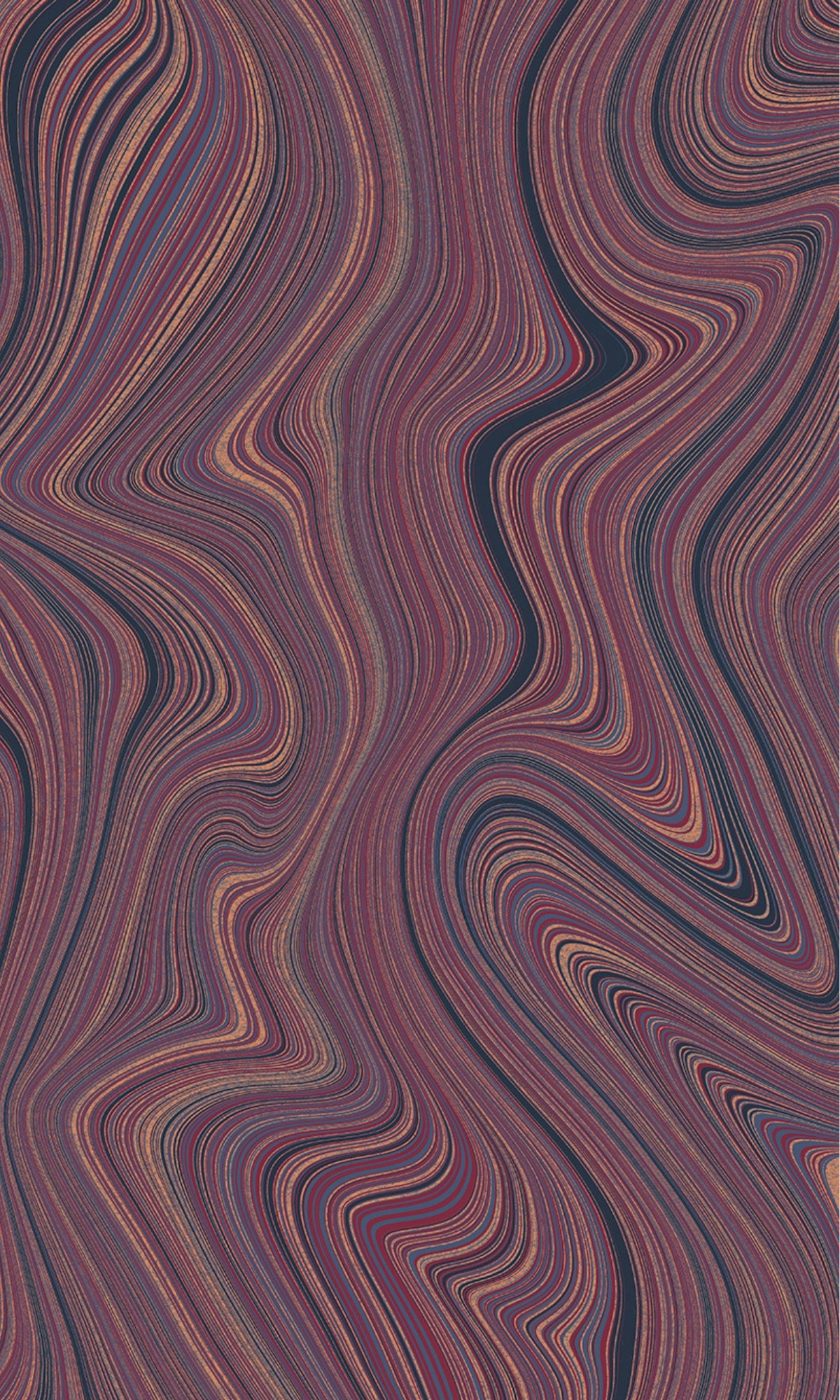 Burgundy Red Abstract Geometric Curve Lines Wallpaper R9186 - Modern Peel and Stick Wallpaper for Living Room, Bedroom, Office & Home Decor