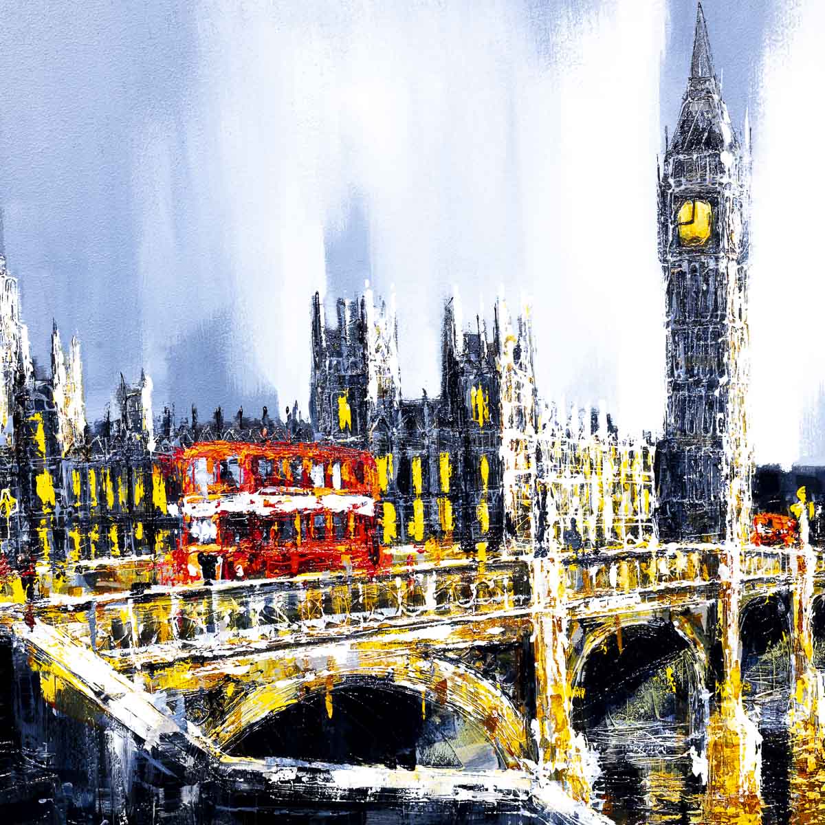 Across the Thames Original Handmade London Souvenir - Perfect Gift for Travel Lovers & Home Decor