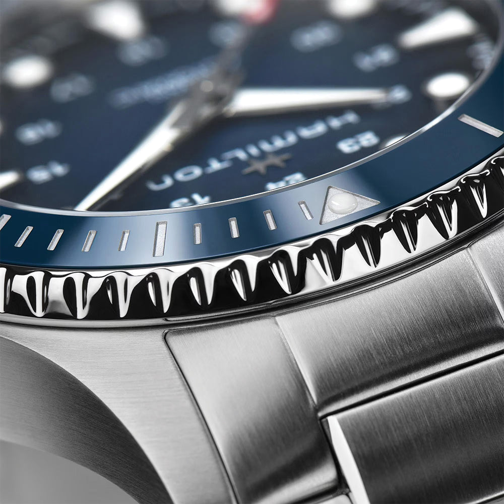 Khaki Navy Scuba 43mm Automatic Diver Watch - Waterproof Luxury Men's Wristwatch for Swimming, Diving & Outdoor Adventures