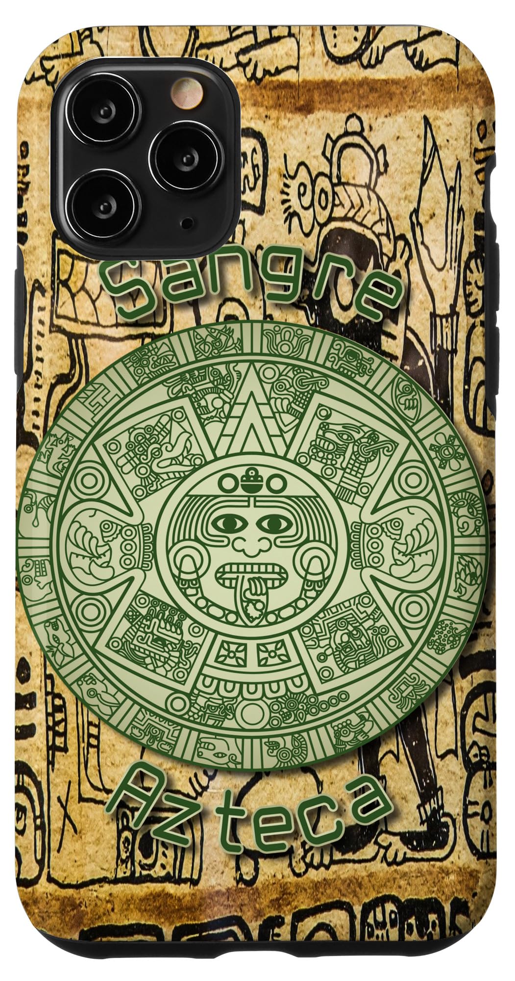 iPhone 11 Pro Case - Aztec Mayan Calendar Design - Premium Protective Phone Cover for iPhone 11 Pro - Perfect for Travel, Cultural Enthusiasts & History Lovers