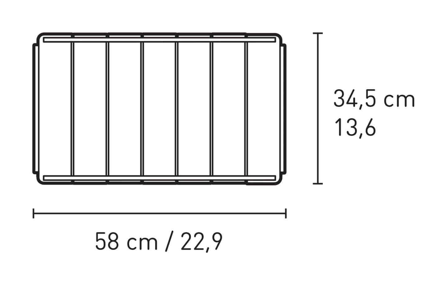 BM Slat Tray - Durable & Stylish Serving Tray for Home, Office, or Restaurant Use | Perfect for Breakfast in Bed, Entertaining Guests, or Organizing Essentials