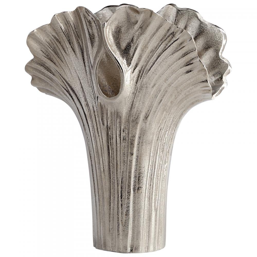 Cyan Design 07085 Large Alloy Palm Vase - Modern Home Decor for Living Room, Dining Table & Office Desk Centerpiece