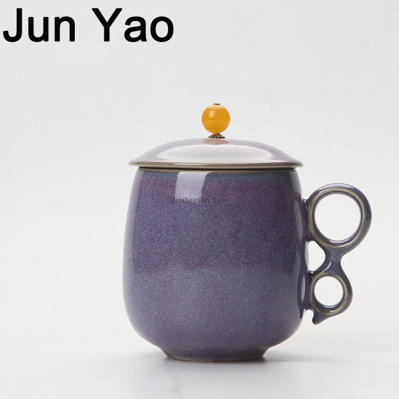 Premium Handcrafted Ice Crack Five Kilns Chinese Tea Cup - Authentic Ceramic Tea Cup for Gongfu Tea, Matcha, Herbal Tea - Perfect for Home, Office & Tea Ceremonies