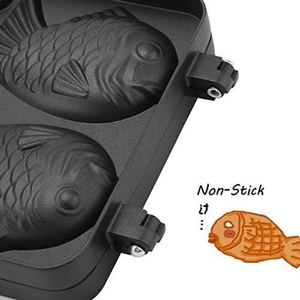 Non-Stick Taiyaki Fish-Shaped Waffle Maker Pan - Aluminum Alloy Cake Mold for DIY Japanese Desserts, Perfect for Home Baking, Parties & Gifts