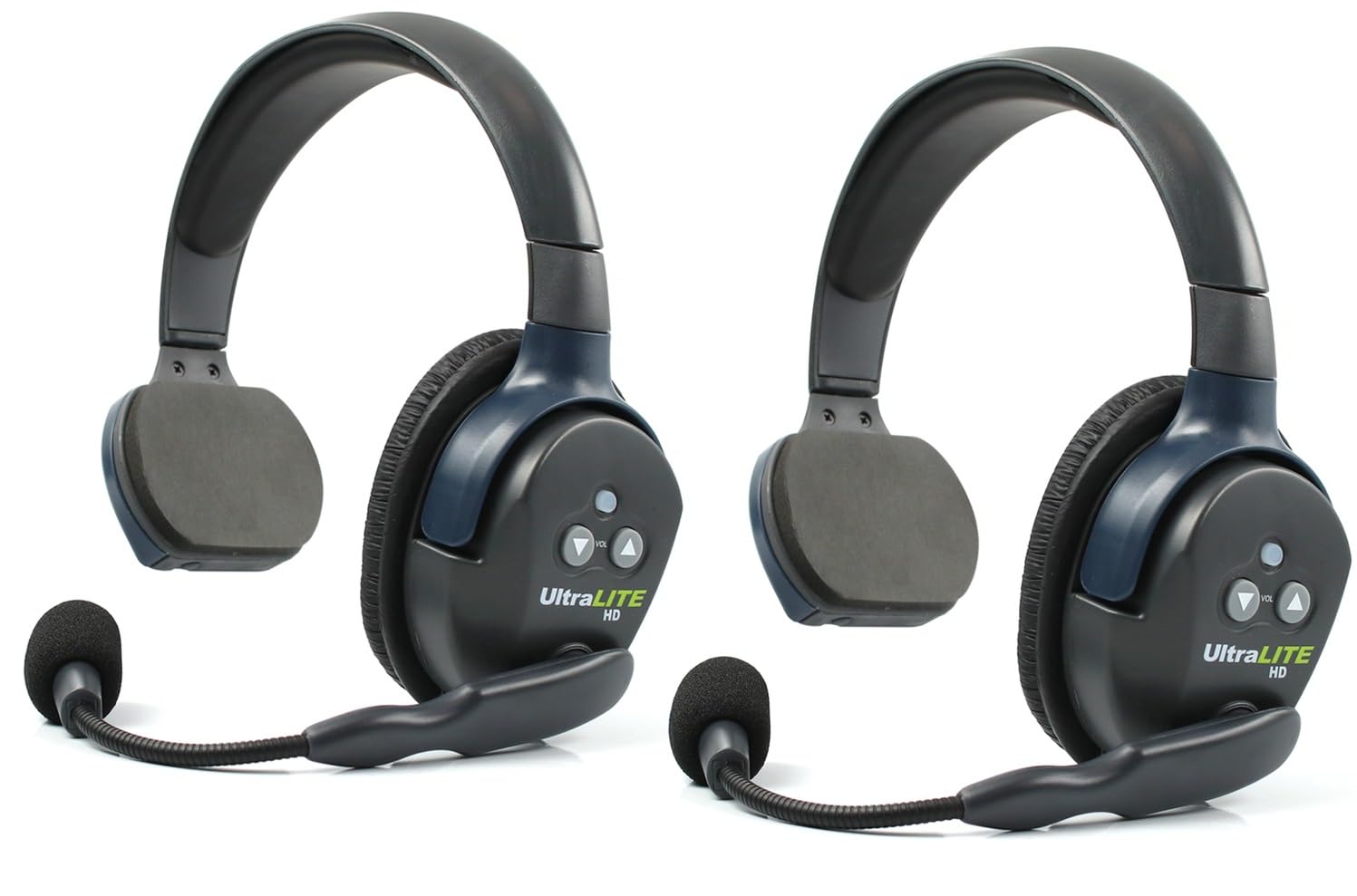 Eartec UL2S Ultralite Full Duplex Wireless Headset - 2-Person Communication System with Single-Ear Headsets, 2 Extra Batteries & Cleaning Wipes - Perfect for Construction, Warehouse & Team Coordination