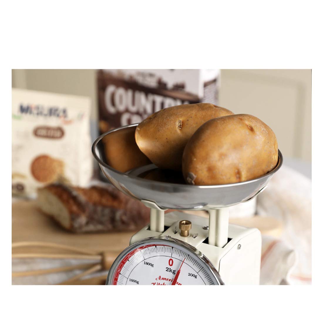 Doulton Stainless Steel Digital Kitchen Scale for Food - 500g/0.1oz Precision, Red | Perfect for Baking, Coffee Brewing & Meal Prep