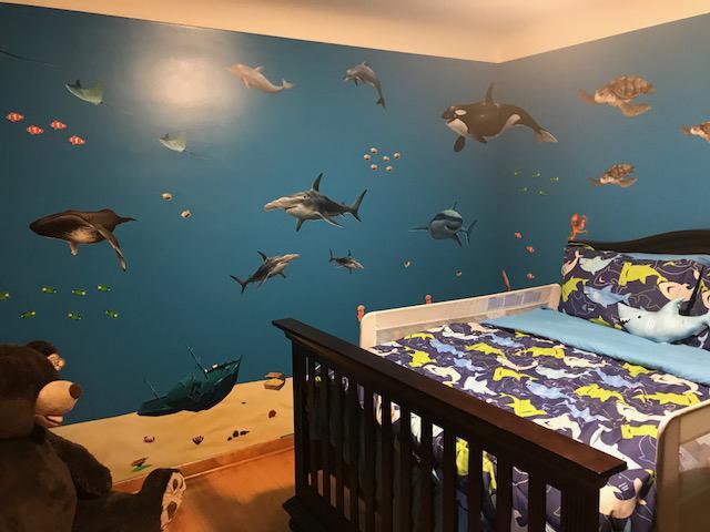 Ocean Mural for Kids - Peel and Stick Underwater Wall Decal - Perfect for Nursery, Playroom & Bedroom Decor