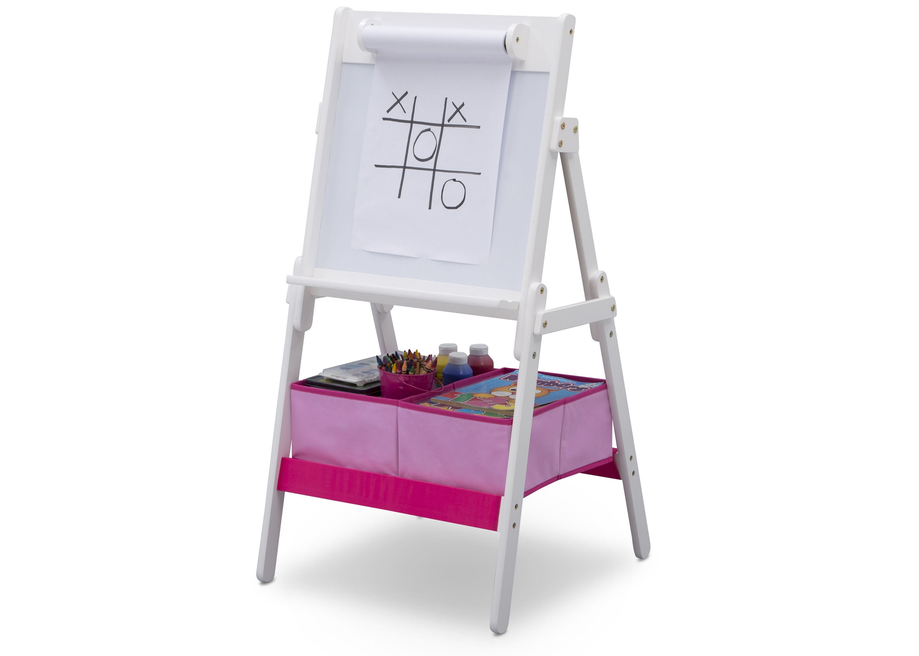 Classic Kids Whiteboard & Dry Erase Easel with Paper Roll & Storage - Perfect for Homeschooling, Classroom & Playroom Learning Activities