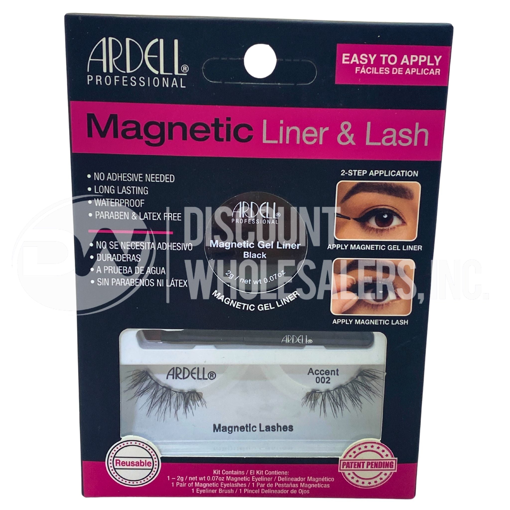 Ardell Magnetic Eyeliner & False Lashes Kit - 50 Pcs (Demi Wispies Style) for Dramatic Eye Makeup - Perfect for Parties, Weddings & Special Occasions