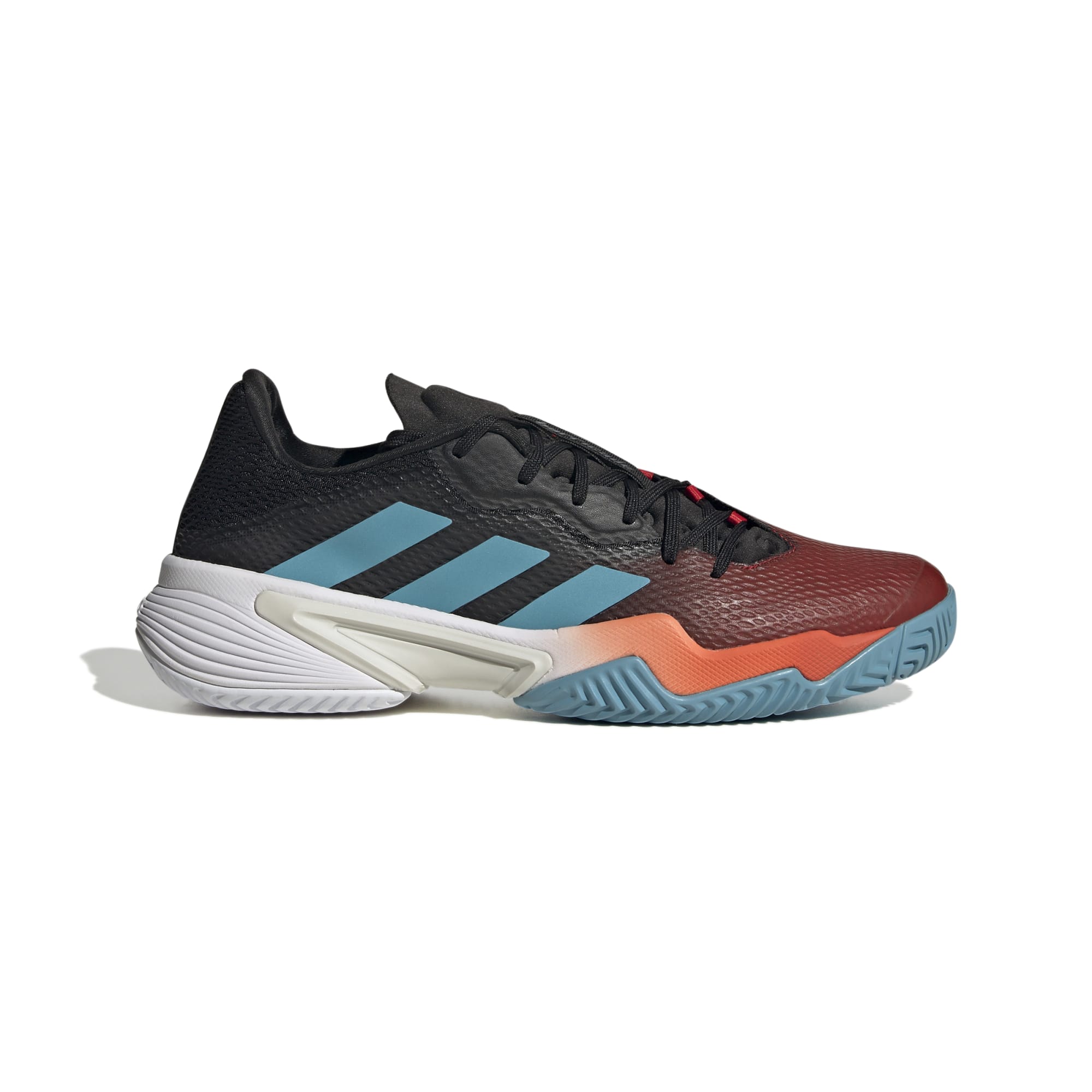 Adidas Barricade Men's Tennis Shoes - Red, Blue, Black (HQ8414) | High-Performance Court Shoes for Competitive Play & Training