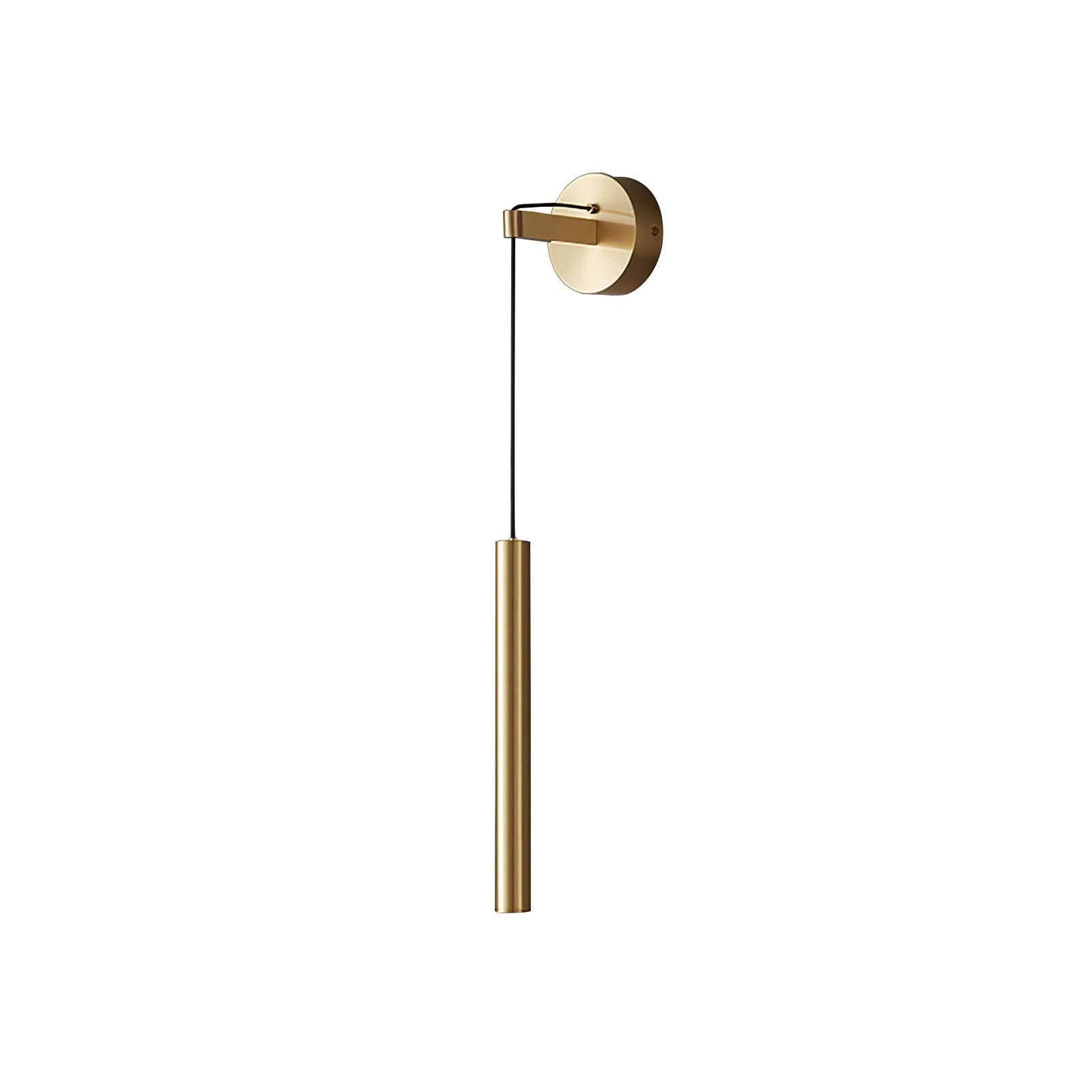 Vintage Brass Wall Sconce Light Fixture - Classic Industrial Style for Living Room, Bedroom, or Hallway Lighting