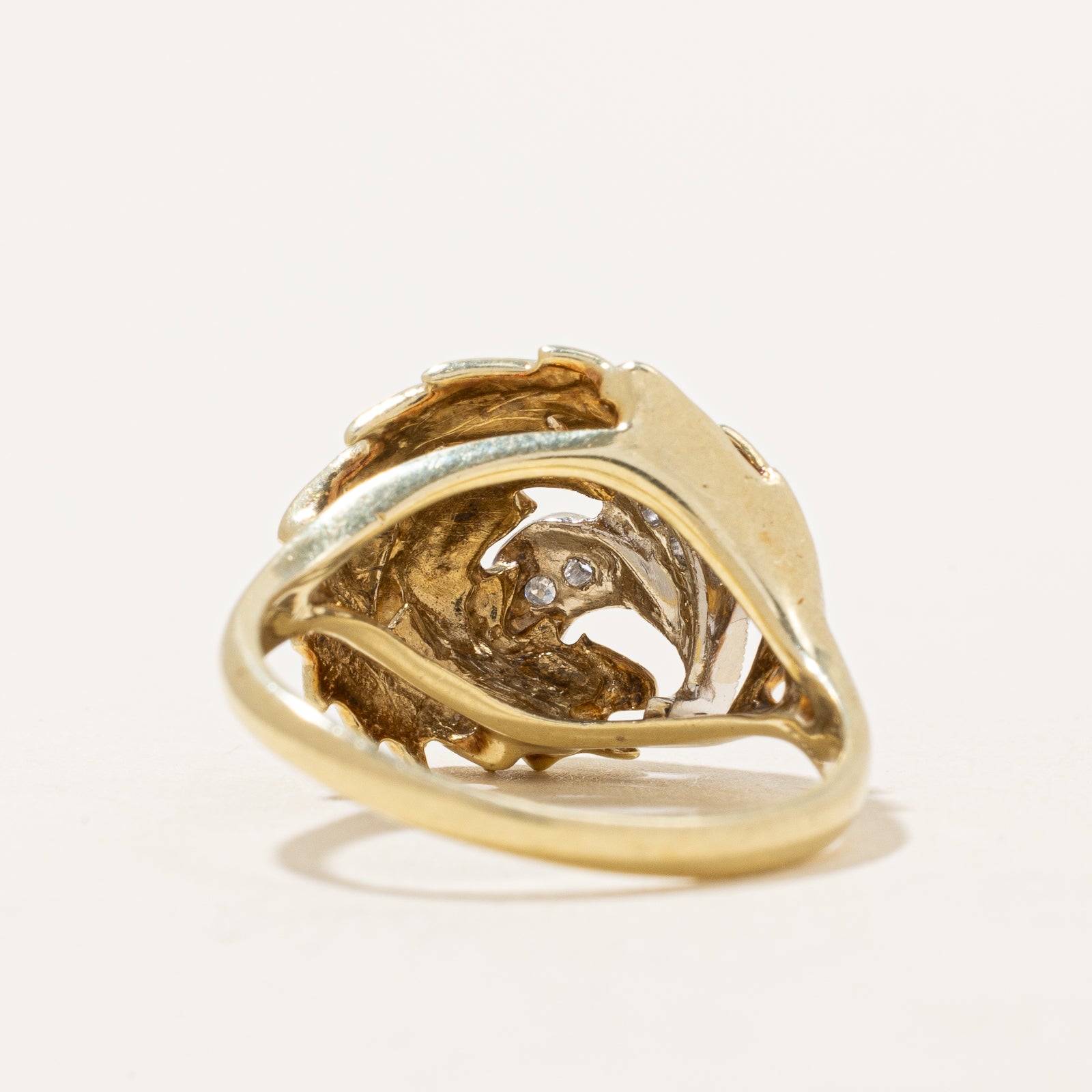 Abstract Diamond Ring | 0.05ctw | Size 5.75 | Elegant Minimalist Wedding Band, Engagement Ring for Women | Perfect for Anniversaries, Proposals & Special Occasions