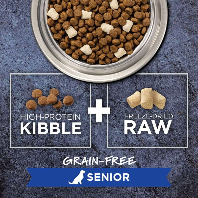 Instinct Raw Boost Grain-Free Senior Dry Dog Food with Real Chicken - 2 Sizes Available | High Protein Kibble for Aging Dogs | Perfect for Senior Canine Nutrition & Joint Health