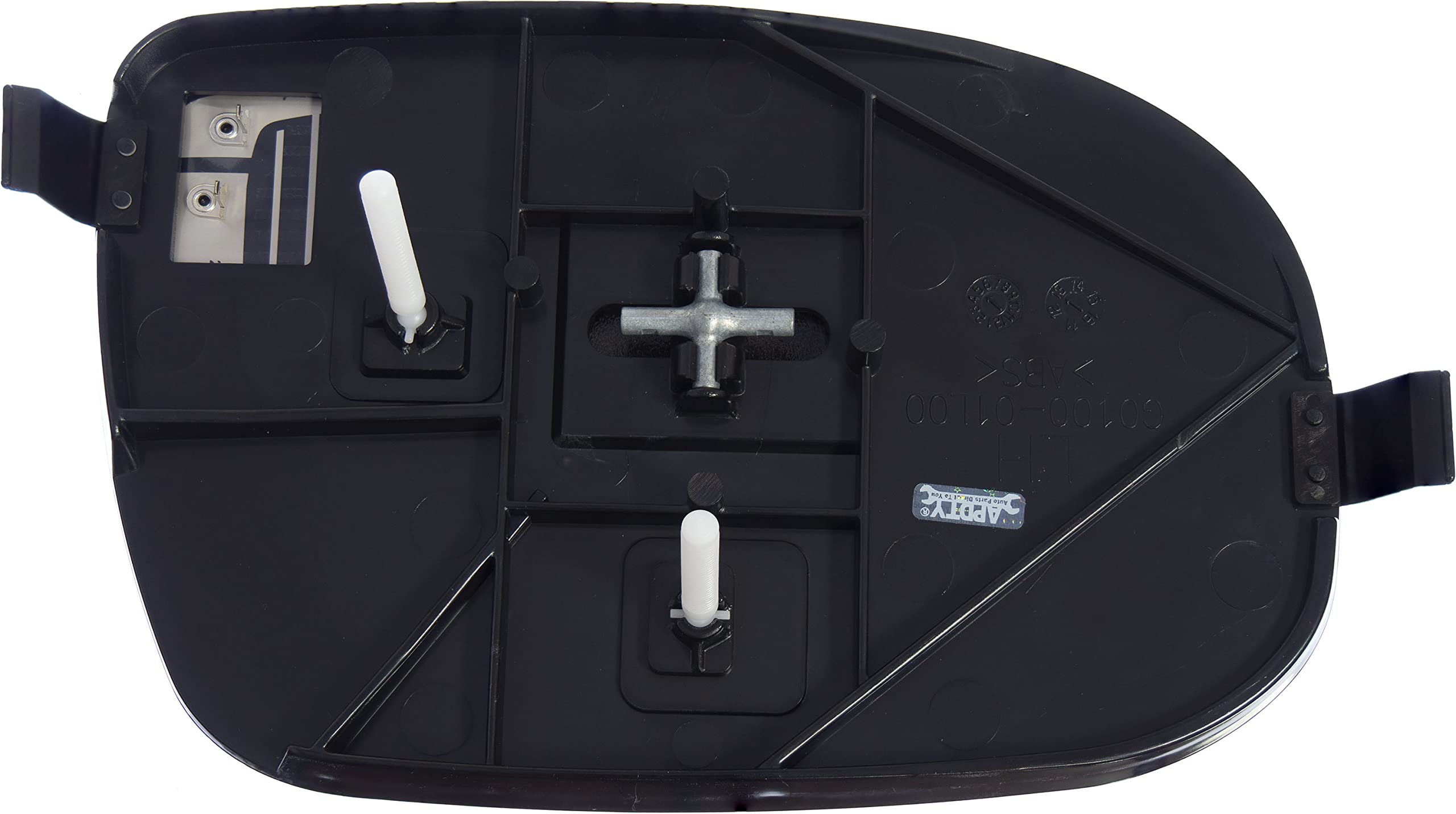 APDTY 67190 Left Side View Mirror Glass Replacement - Perfect Fit for Ford, Chevy, Dodge Trucks & SUVs - Easy Installation for Enhanced Driving Safety