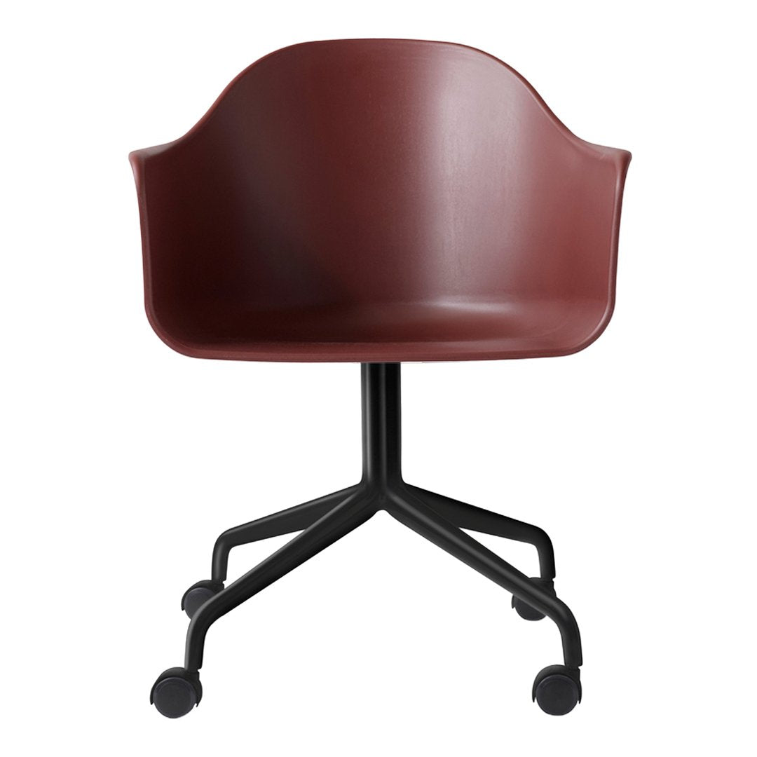 Harbour Swivel Chair with Casters - 360 Degree Rotating Office Chair with Wheels for Home, Office, and Conference Room Use