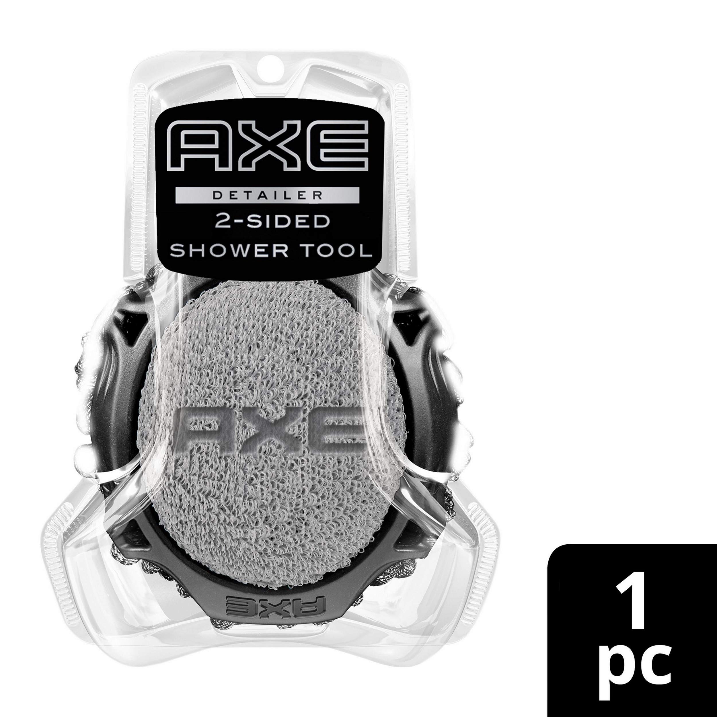 Axe Detailer Shower Tool - Body Scrubber & Exfoliator for Men (1 Pack) - Perfect for Deep Cleansing & Skin Renewal in Shower or Bath