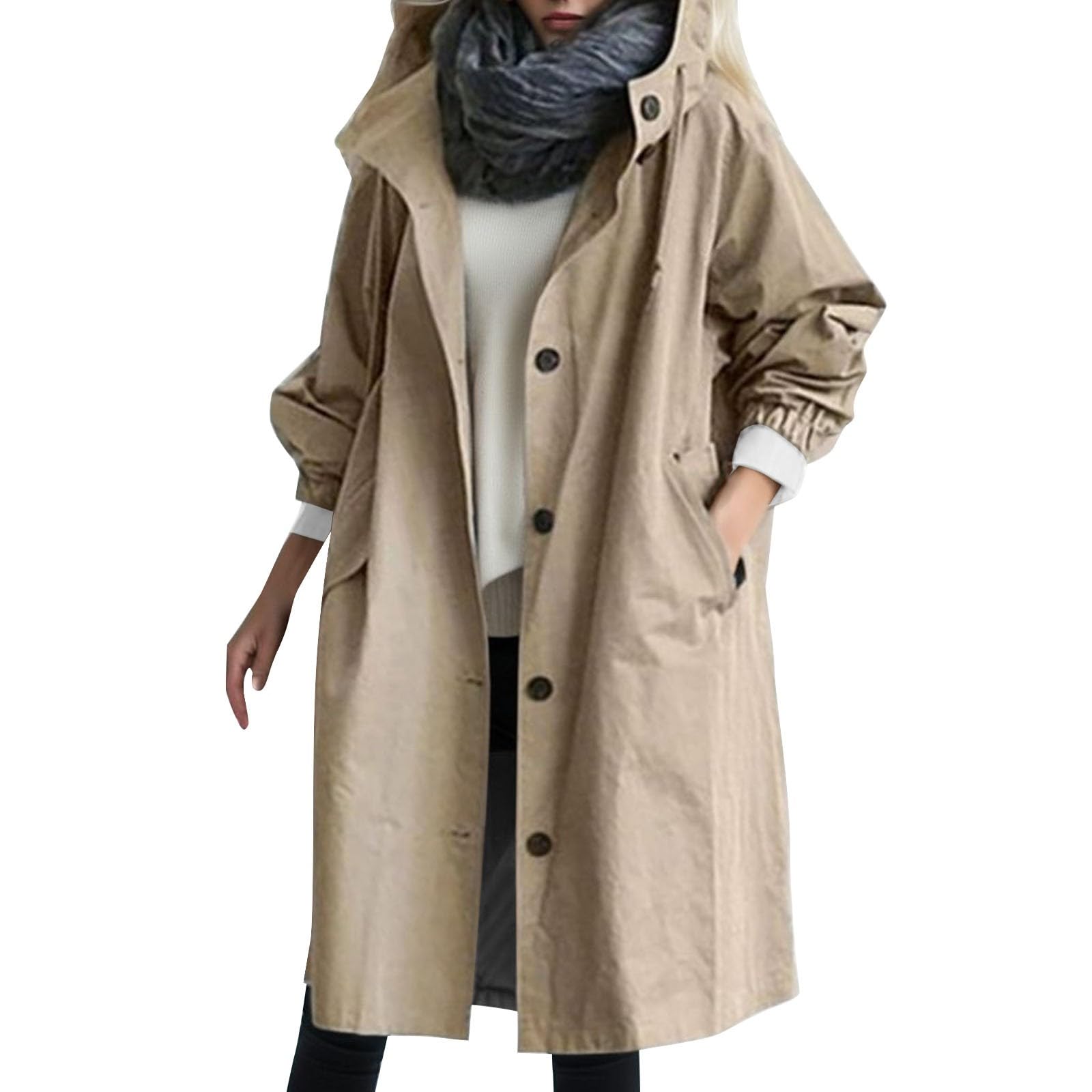 **Women's Waterproof Lightweight Rain Jacket with Hood - Windproof Trench Coat for Outdoor Hiking, Travel & Commuting**    *优化说明：*   1. **SEO关键词优化**：核心词前置（Waterproof, Lightweight, Rain Jacket），加入高频搜索词（Windproof, Trench Coat）。   2. **场景扩展**：明确使用场景（Hiking, Travel, Commuting），覆盖更多搜索意图。   3. **语法规范**：修正所有格（Women's），删除重复词（Waterproof仅出现一次），标题简洁无堆砌。