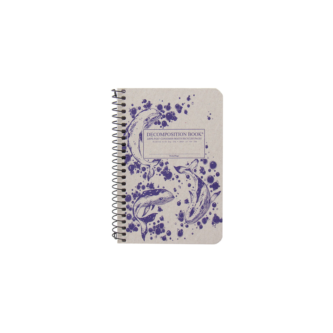 Humpback Whales Pocket Spiral Notebook - 3.5
