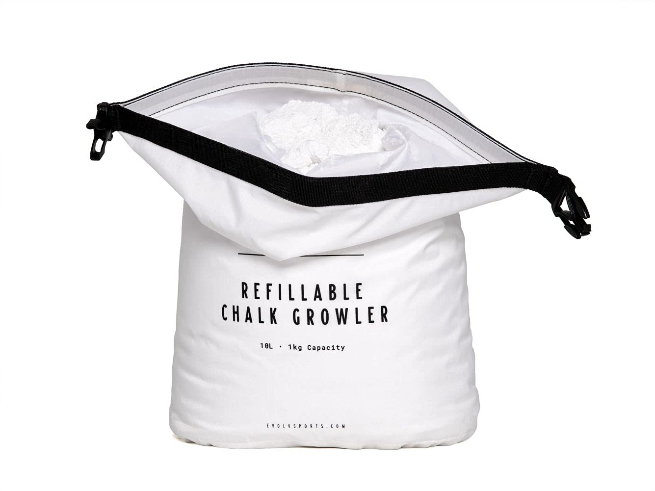 EVOLV Premium Climbing Chalk Growler - Refillable & Portable Chalk Holder for Rock Climbing, Bouldering & Gymnastics - Ideal for Outdoor Sports & Training