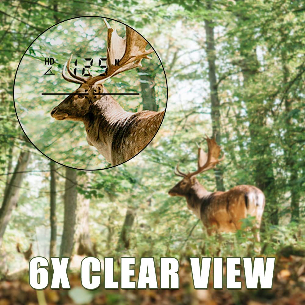 Best Hunting Rangefinder with Slope - 1000Y Laser Range Finder for Trees & Game | Waterproof IPX5 & Camouflage Design | Perfect for Bow Hunting, Golf & Outdoor Adventures