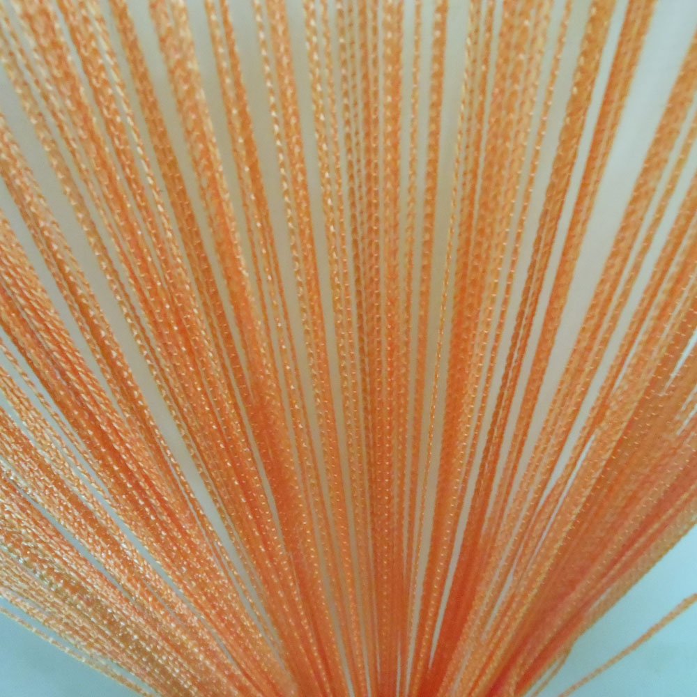 100cm x 200cm Orange Decorative String Fringe Door Curtain - Bohemian Room Divider & Window Screen Panel for Bedroom, Living Room, and Dorm Decor